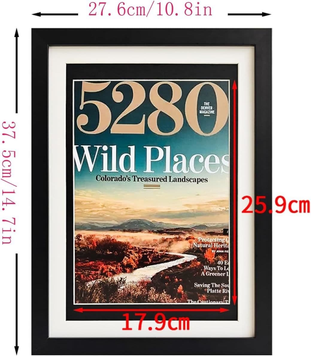 Magazine and Comic Display Frame, Black, 14.7 x 10.8 in thumbnail 4