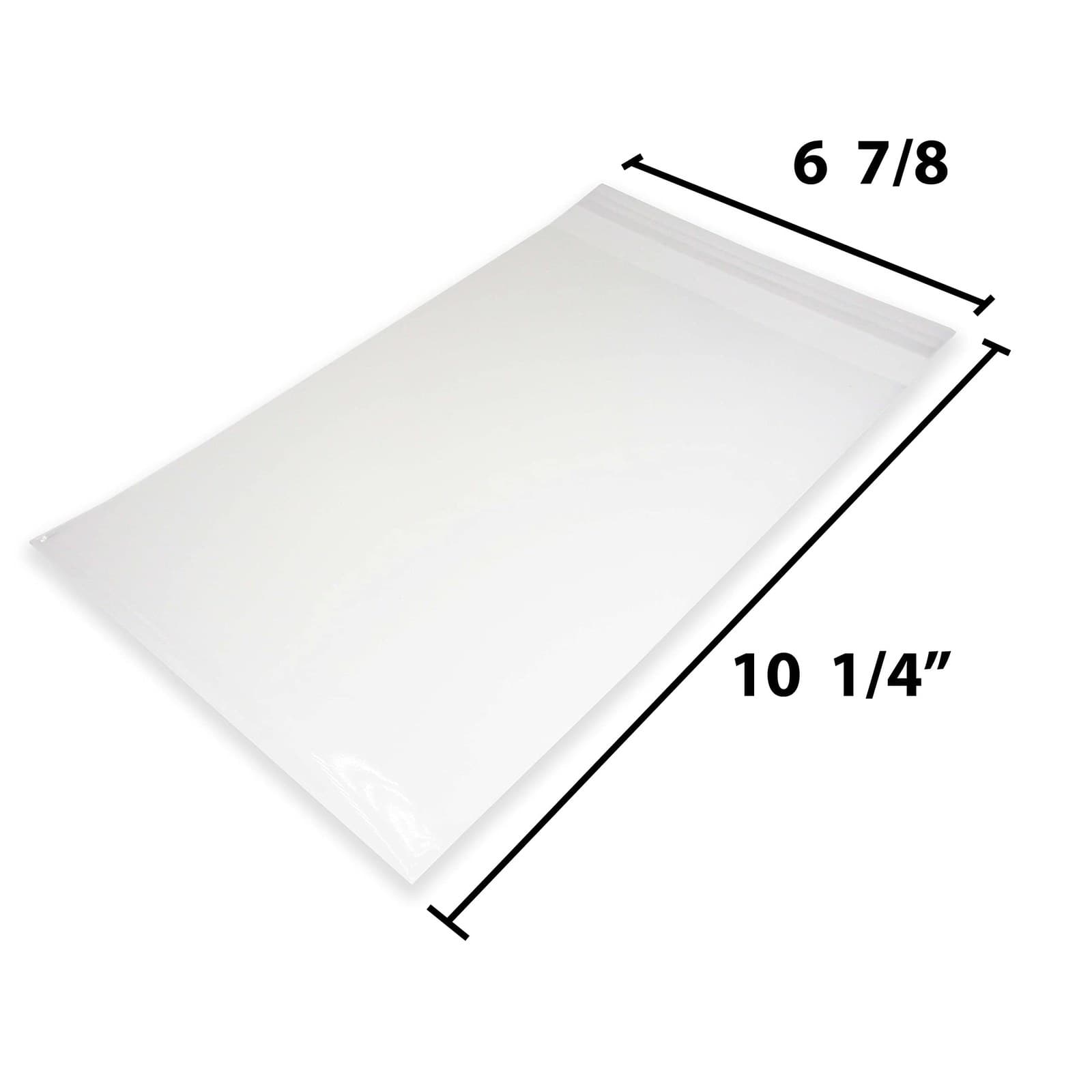 Crystal-Clear Resealable OPP Comic Book Bags, 6-7/8 x 10-1/4 in