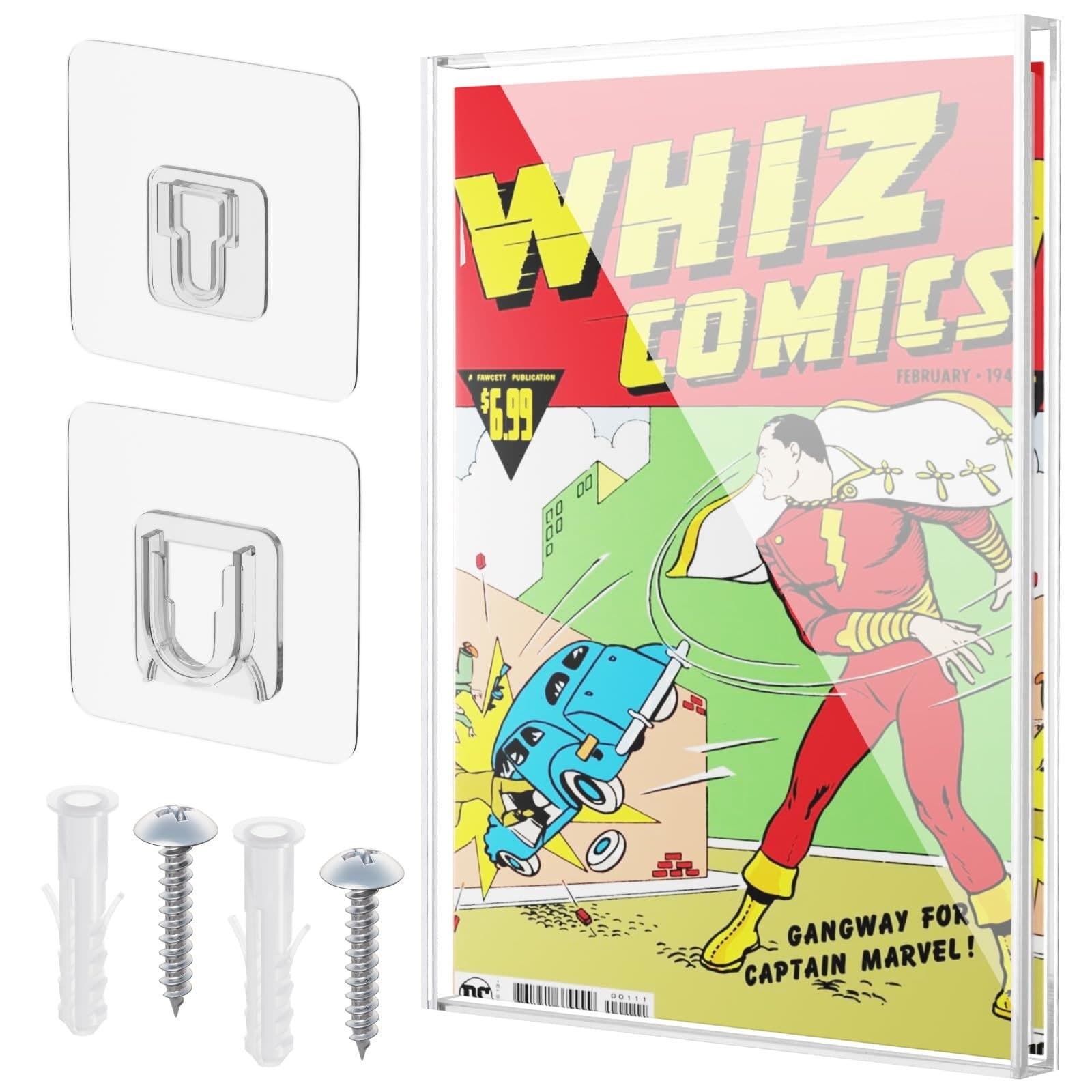 UV-Protection Acrylic Comic Display Case, Wall or Shelf, up to 10.5 x 7.5 in thumbnail 2