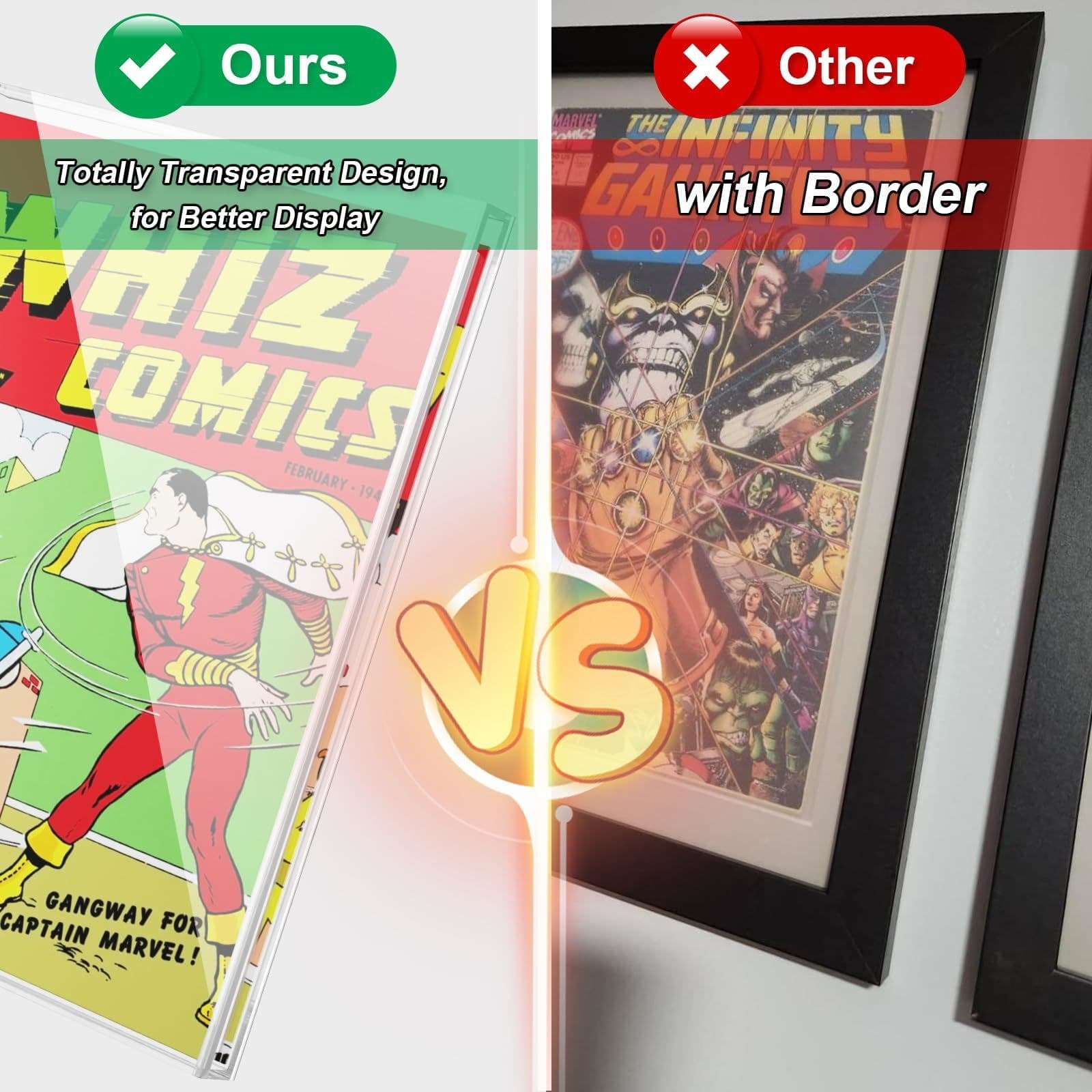 UV-Protection Acrylic Comic Display Case, Wall or Shelf, up to 10.5 x 7.5 in thumbnail 5