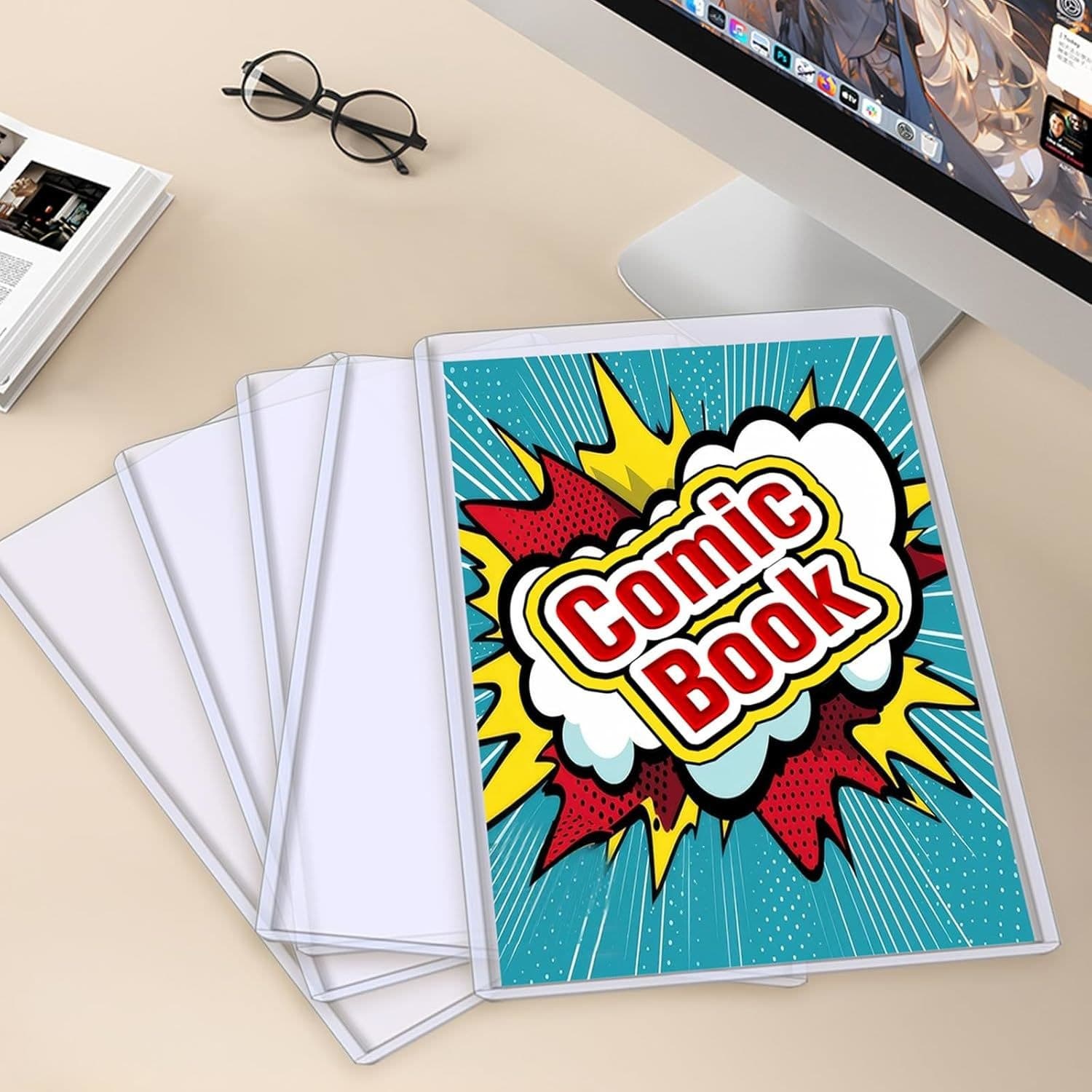 Rigid PVC Comic Book Top Loaders, 7.6 x 11 in, Current/Modern Size thumbnail 2