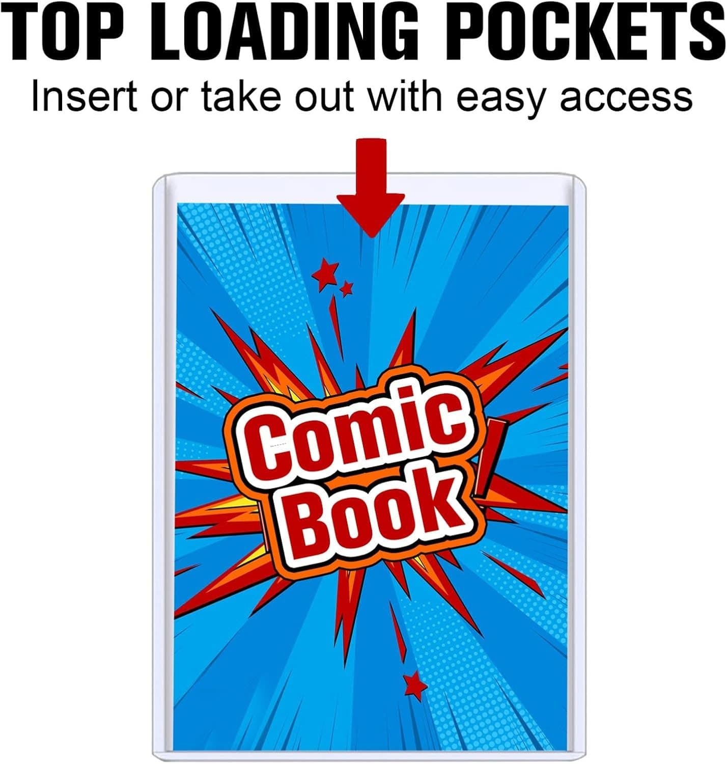 Rigid PVC Comic Book Top Loaders, 7.6 x 11 in, Current/Modern Size thumbnail 5