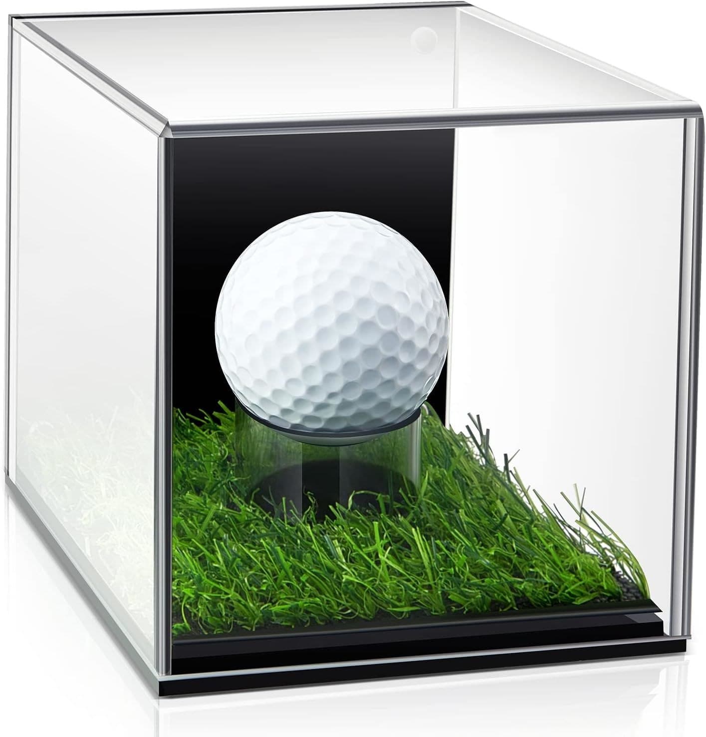 Acrylic Golf Ball Display Cube with Turf Base thumbnail 1