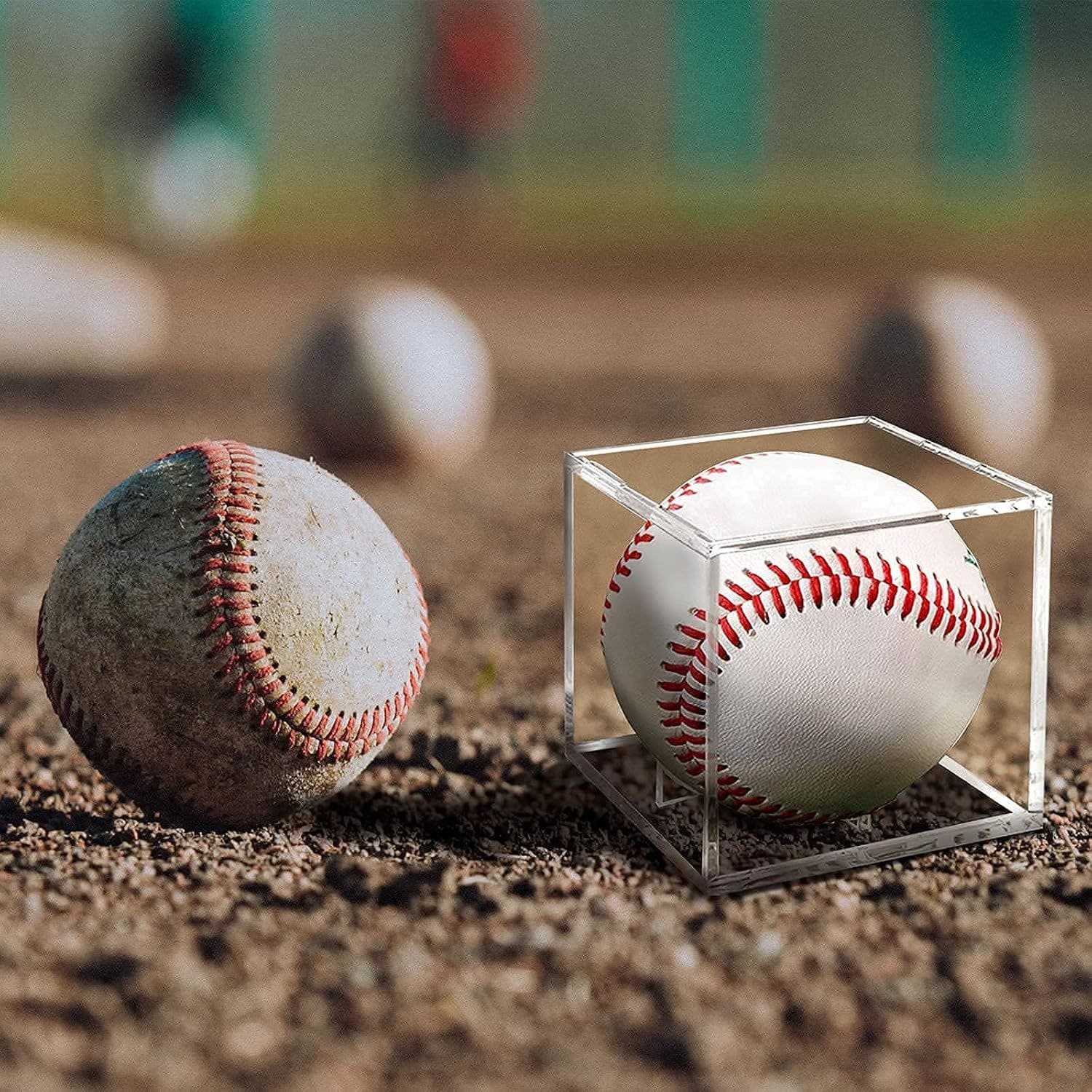 UV-Protected Acrylic Baseball Display Cube, 3.14 in thumbnail 5