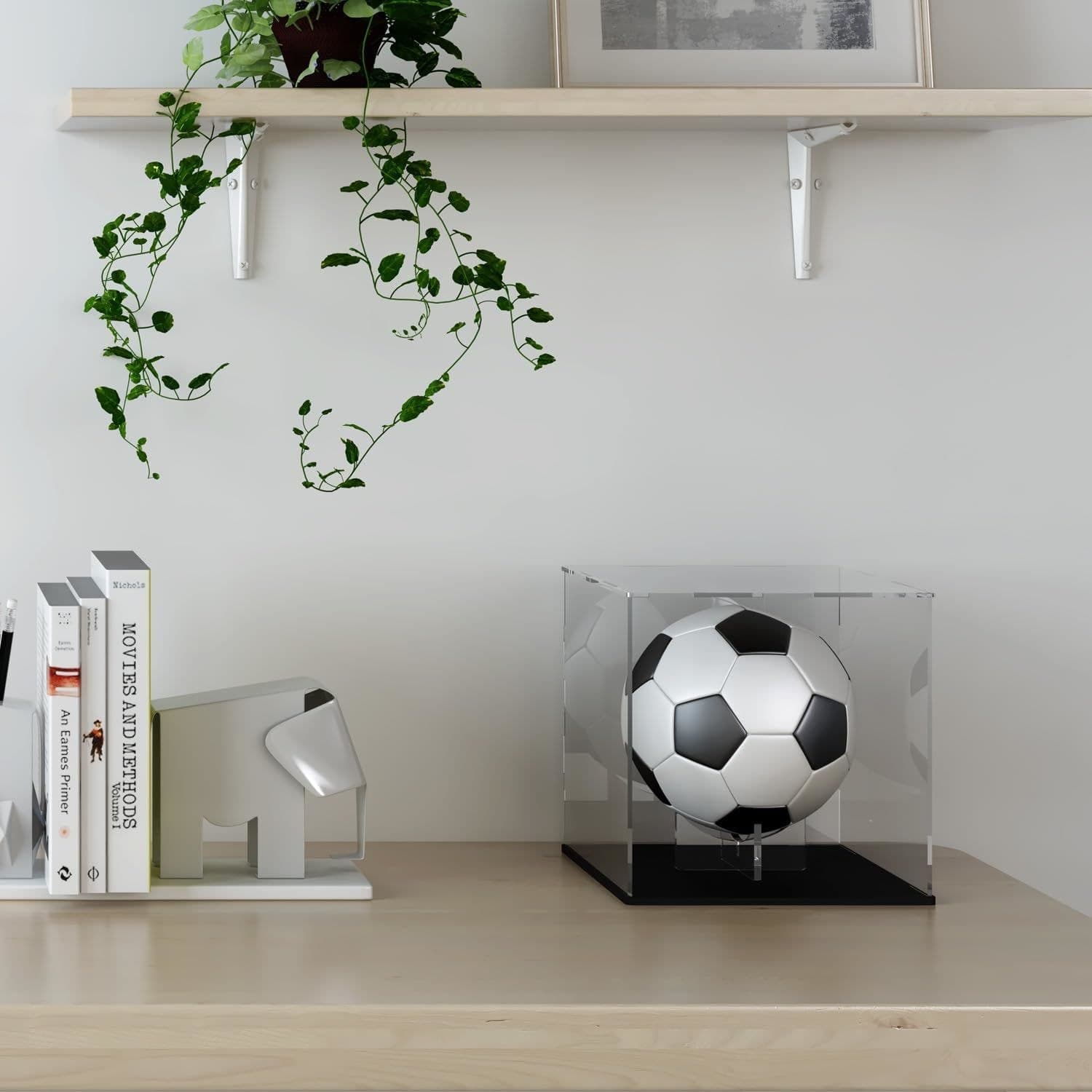 UV-Resistant Acrylic Ball Display Case, 10 x 10 x 10 in thumbnail 2