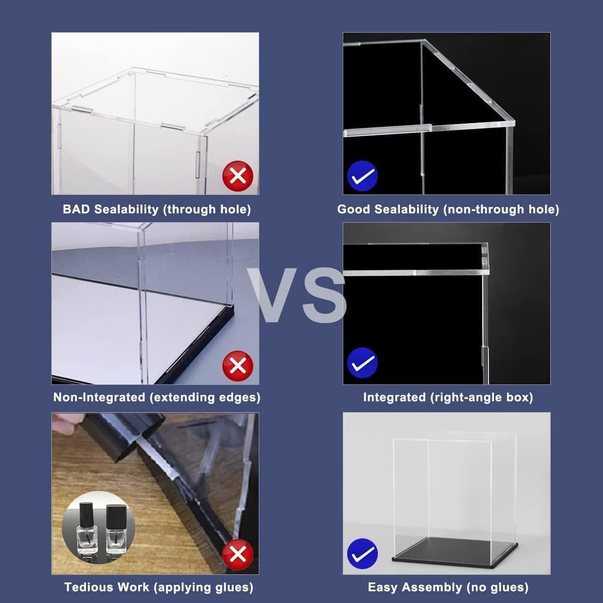 UV-Resistant Acrylic Hockey Puck Display Case, 5 Slots thumbnail 4