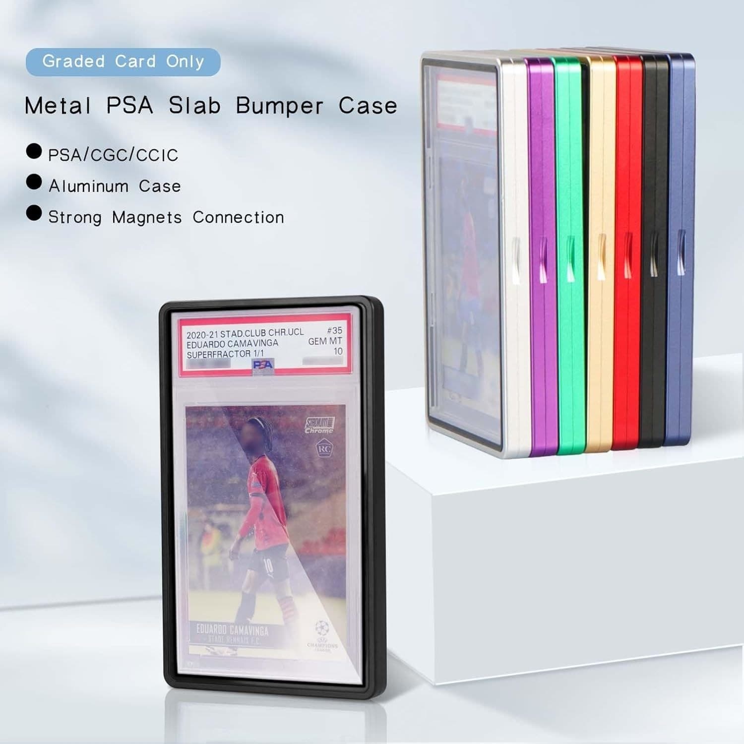 Aluminum Magnetic Graded Slab Case with UV-Blocking Window thumbnail 2