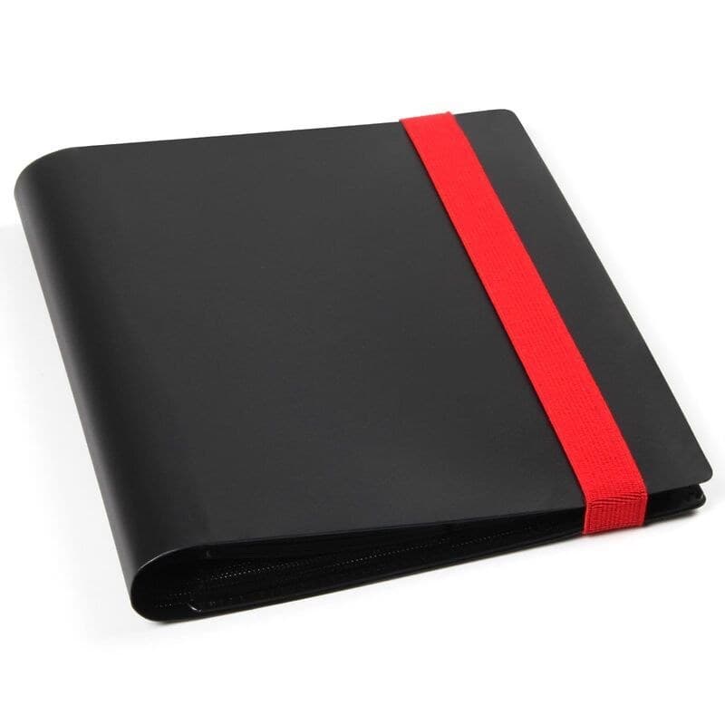 4-Pocket Plastic Card Binder with Elastic Band, Side-Loading thumbnail 2