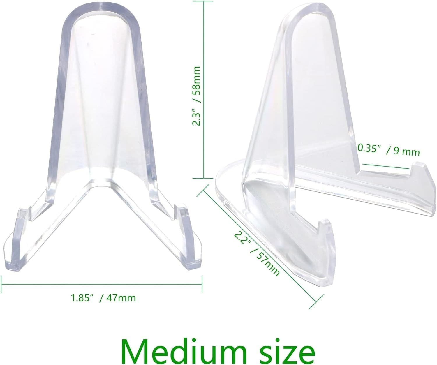 Clear Acrylic Easel Display Stand for Cards, Coins and Holders thumbnail 5