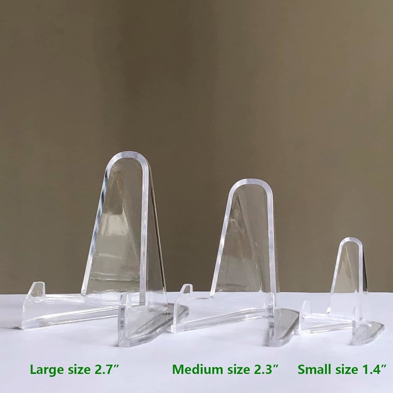 Clear Acrylic Easel Display Stand for Cards, Coins and Holders thumbnail 6