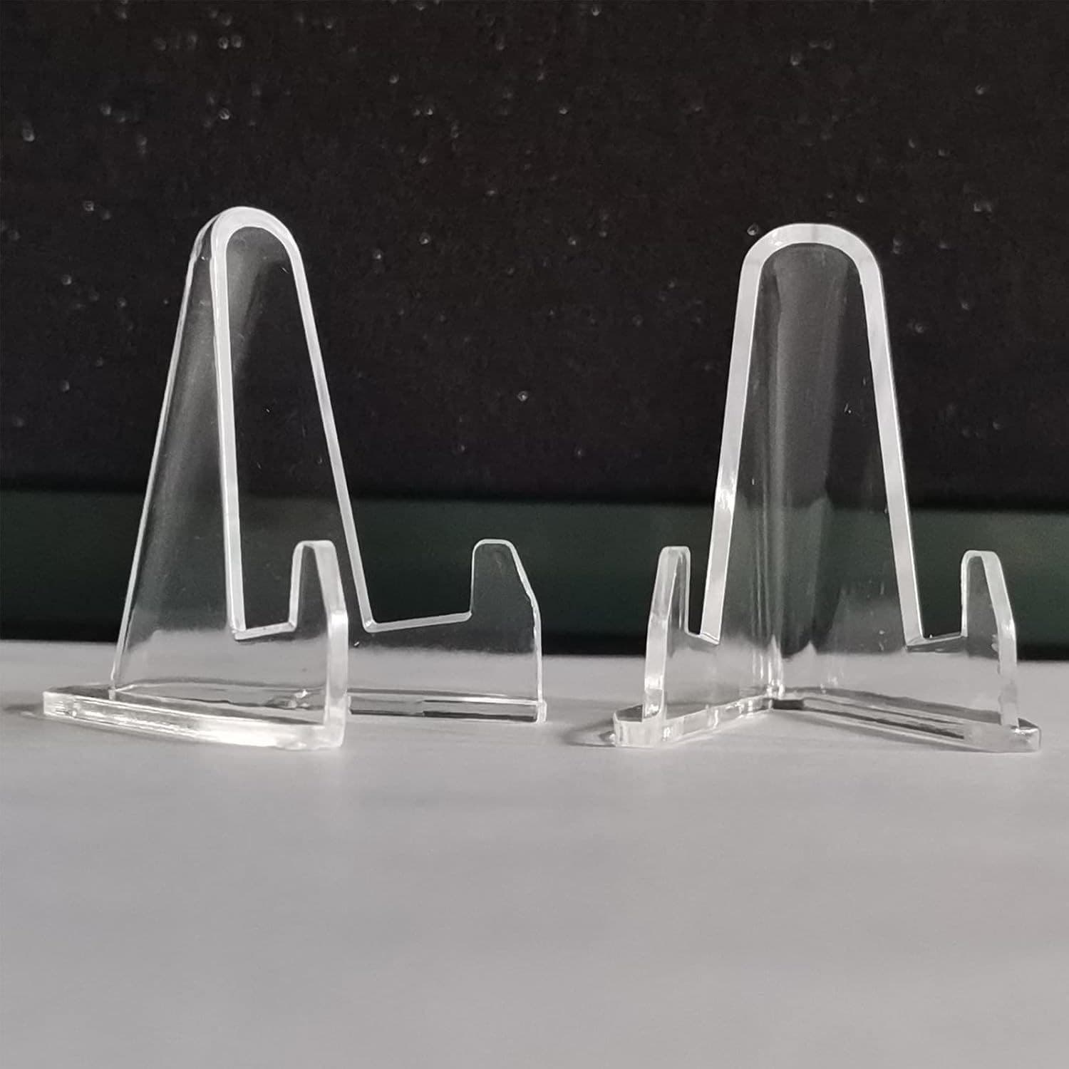 Clear Acrylic Easel Display Stand for Cards, Coins and Holders
