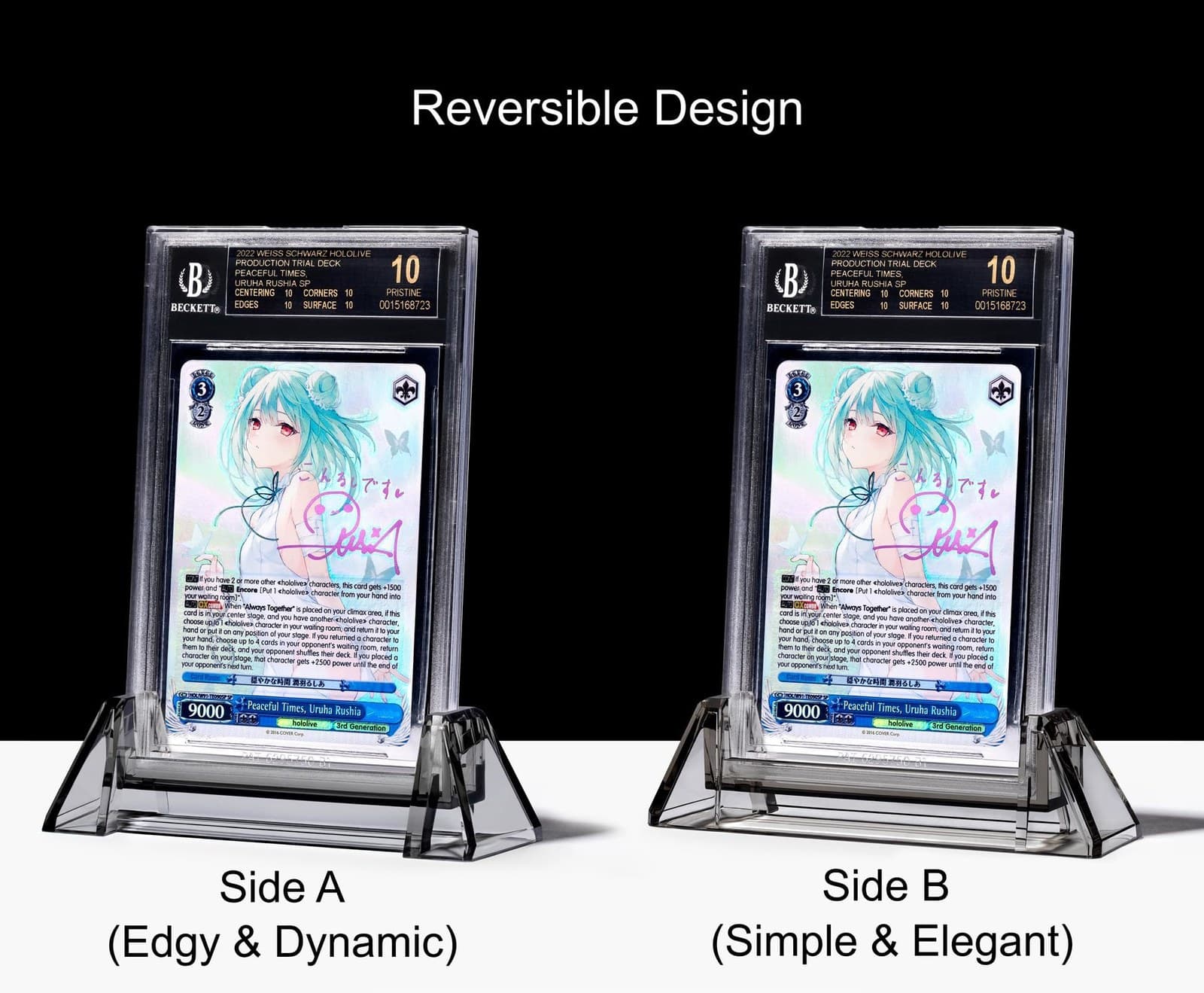 Acrylic Graded Card Display Stand, Reversible, UV-Resistant thumbnail 3