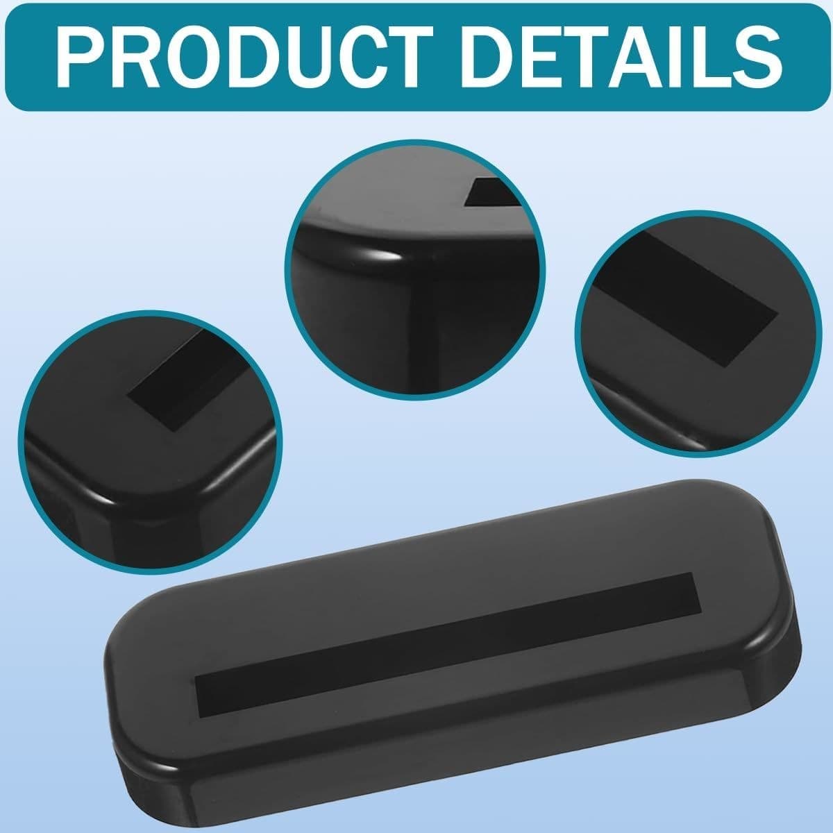 Black Plastic Card Display Stands, 4-Pack, for Slabs and Magnetic Holders thumbnail 4