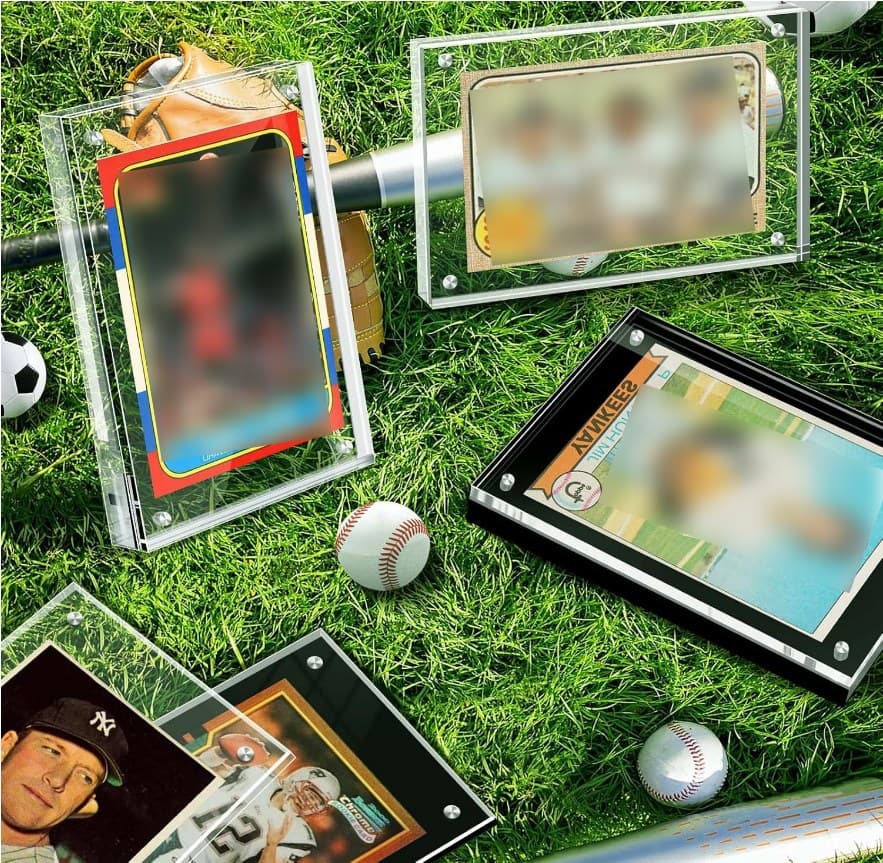 Magnetic Acrylic Card Frame, Double-Sided, 3.1 x 5.1 in, 2-Pack thumbnail 3