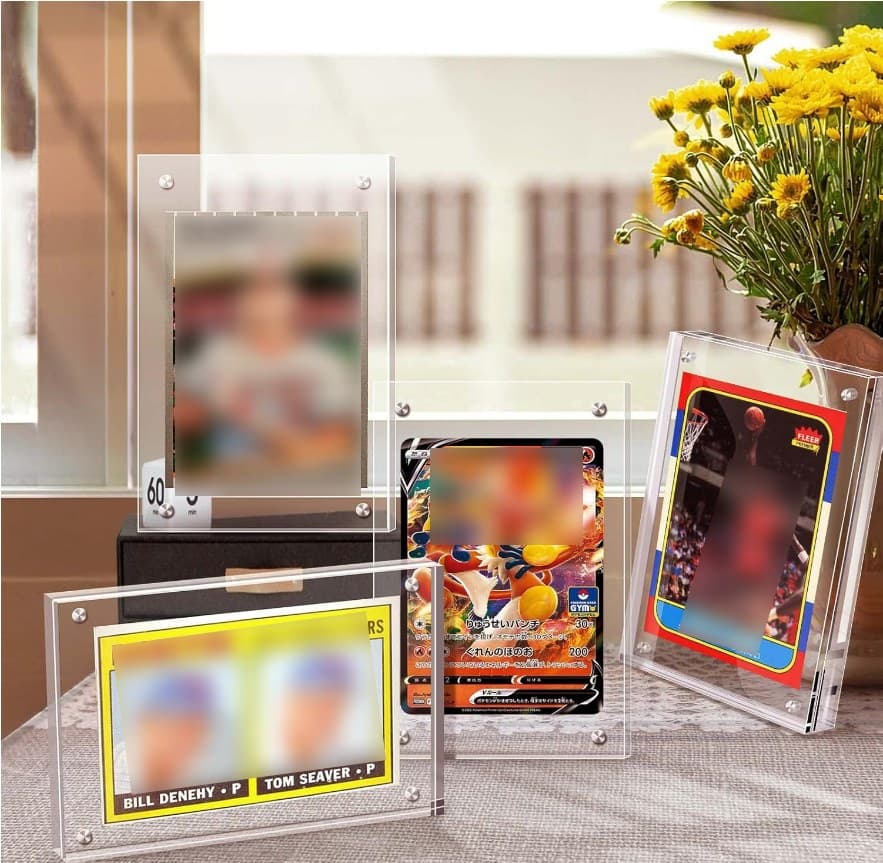 Magnetic Acrylic Card Frame, Double-Sided, 3.1 x 5.1 in, 2-Pack thumbnail 4
