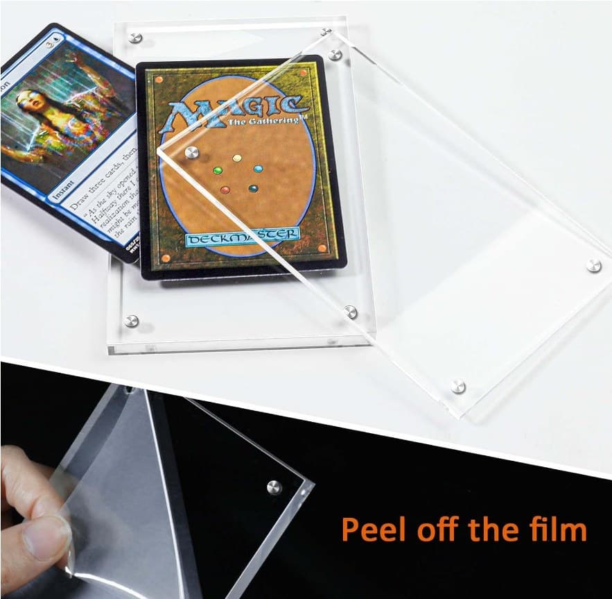 Magnetic Acrylic Card Frame, Double-Sided, 3.1 x 5.1 in, 2-Pack thumbnail 6