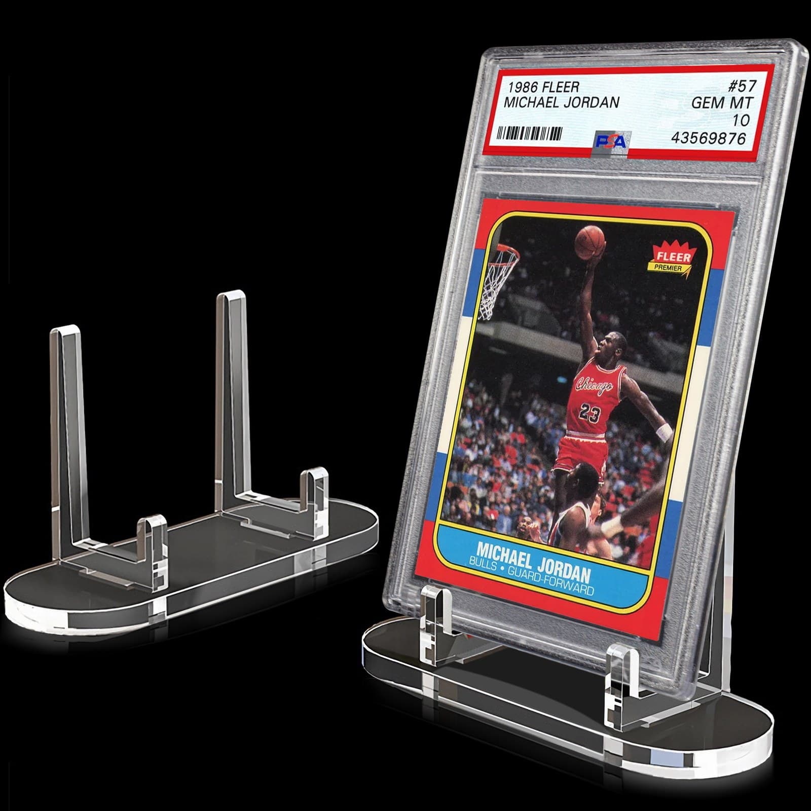 Clear Acrylic Display Stands for Graded Slabs, 10-Pack thumbnail 2