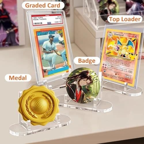 Clear Acrylic Display Stands for Graded Slabs, 10-Pack thumbnail 5