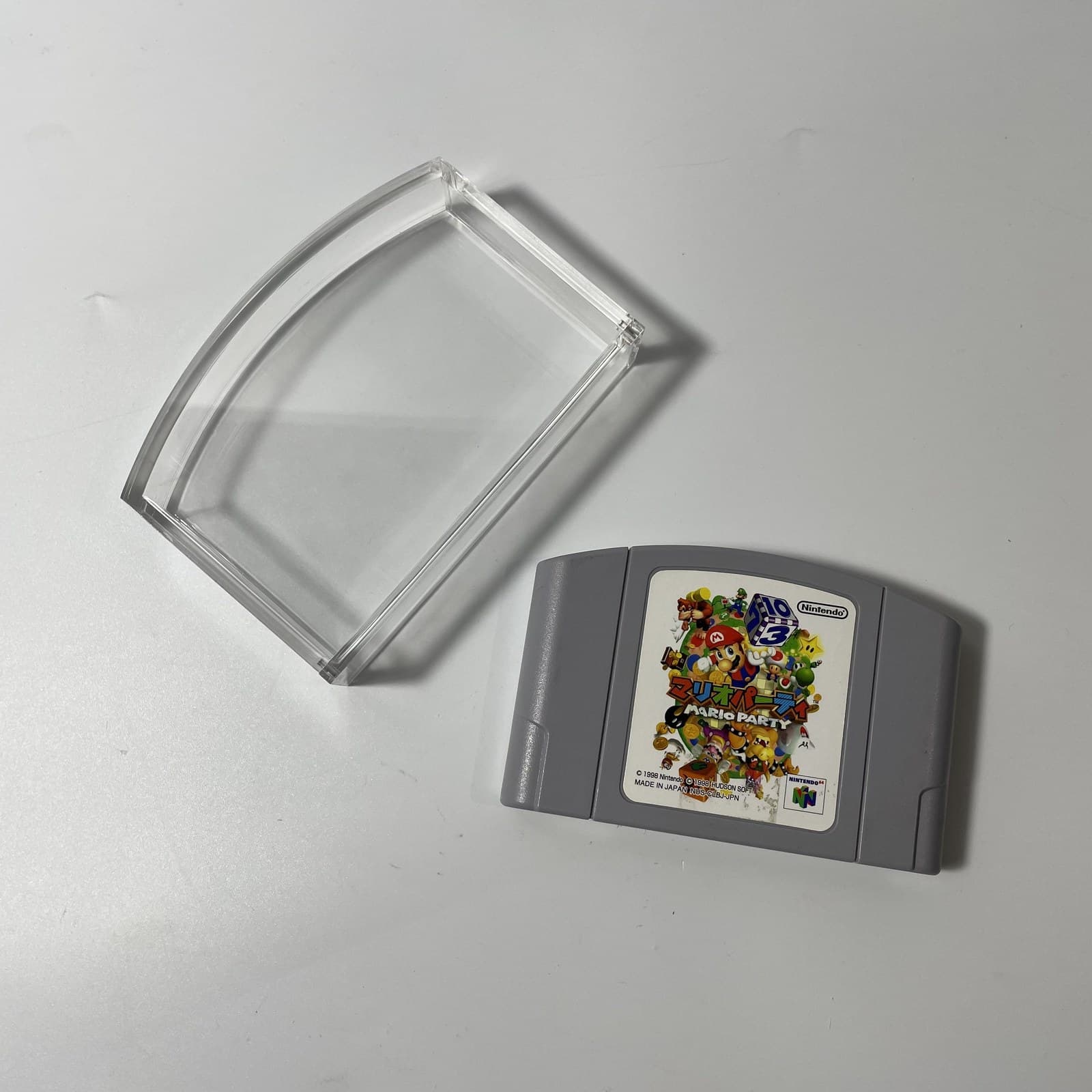 Clear Acrylic Game Cartridge Protector Case, UV-Resistant, Compatible with N64