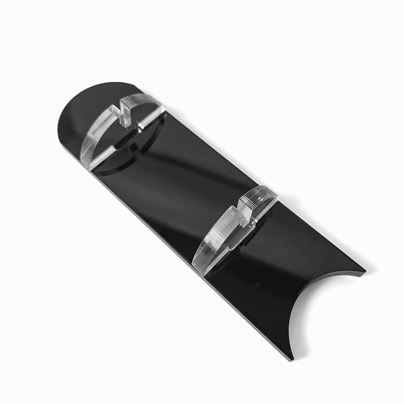 Acrylic Card Display Holder with Clip Base, Clear or Black thumbnail 2