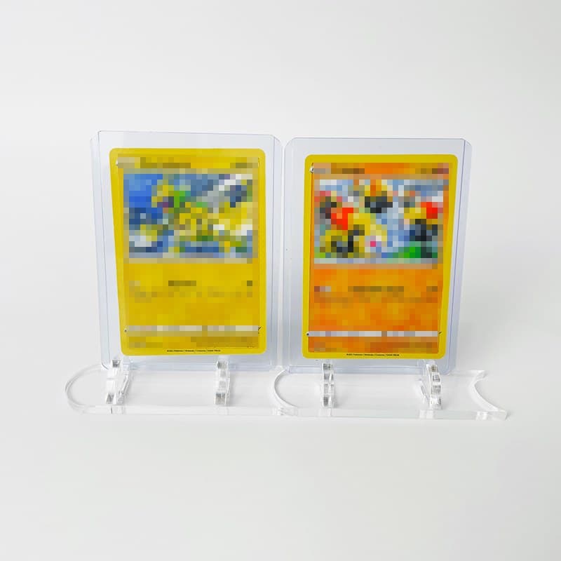 Acrylic Card Display Holder with Clip Base, Clear or Black thumbnail 5