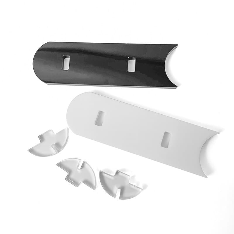 Acrylic Card Display Holder with Clip Base, Clear or Black