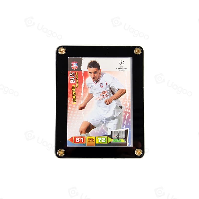 Black Magnetic Acrylic Card Display Frame, 9 Slots thumbnail 3