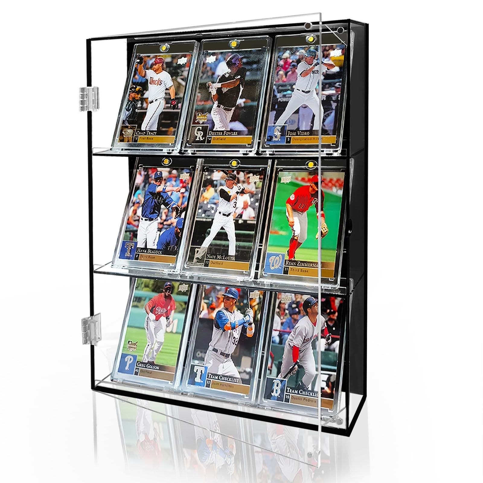 UV-Protective Acrylic Display Case for Magnetic Card Holders, Wall or Desktop, 10.2 x 13.6 in thumbnail 2