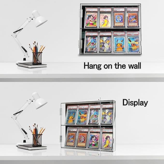 UV-Protective Acrylic Display Case for Magnetic Card Holders, Wall or Desktop, 10.2 x 13.6 in thumbnail 5