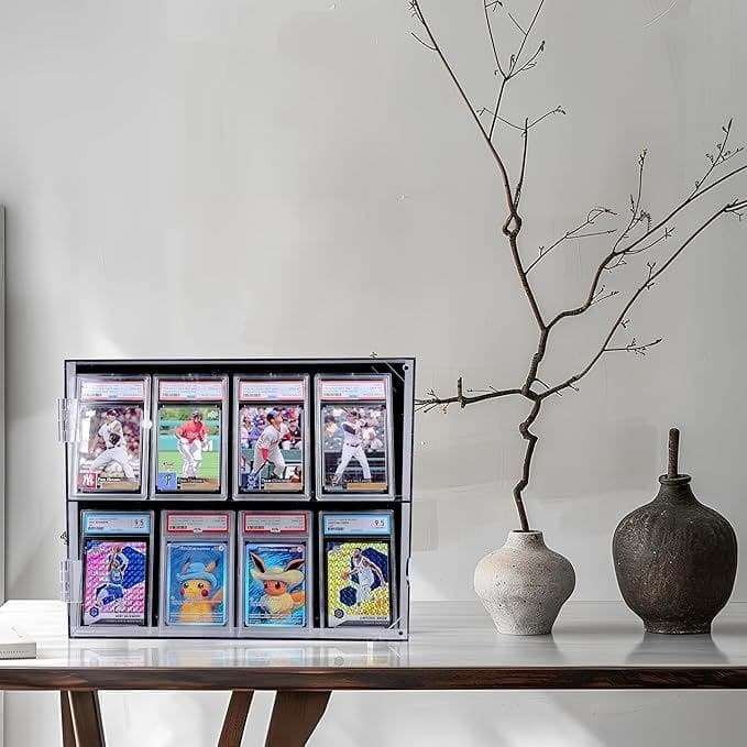 UV-Protective Acrylic Display Case for Magnetic Card Holders, Wall or Desktop, 10.2 x 13.6 in thumbnail 6
