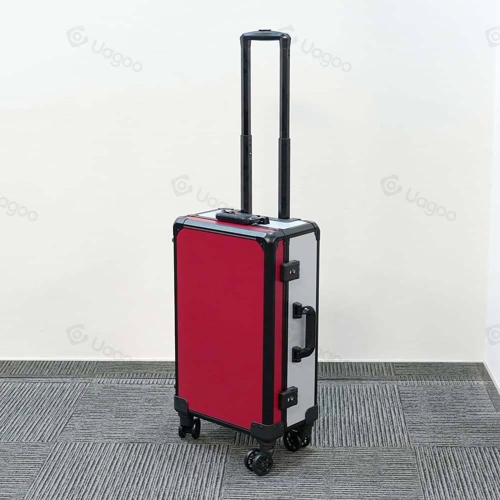 Rolling Aluminum Graded Card Trolley Case with Foam Inserts thumbnail 1