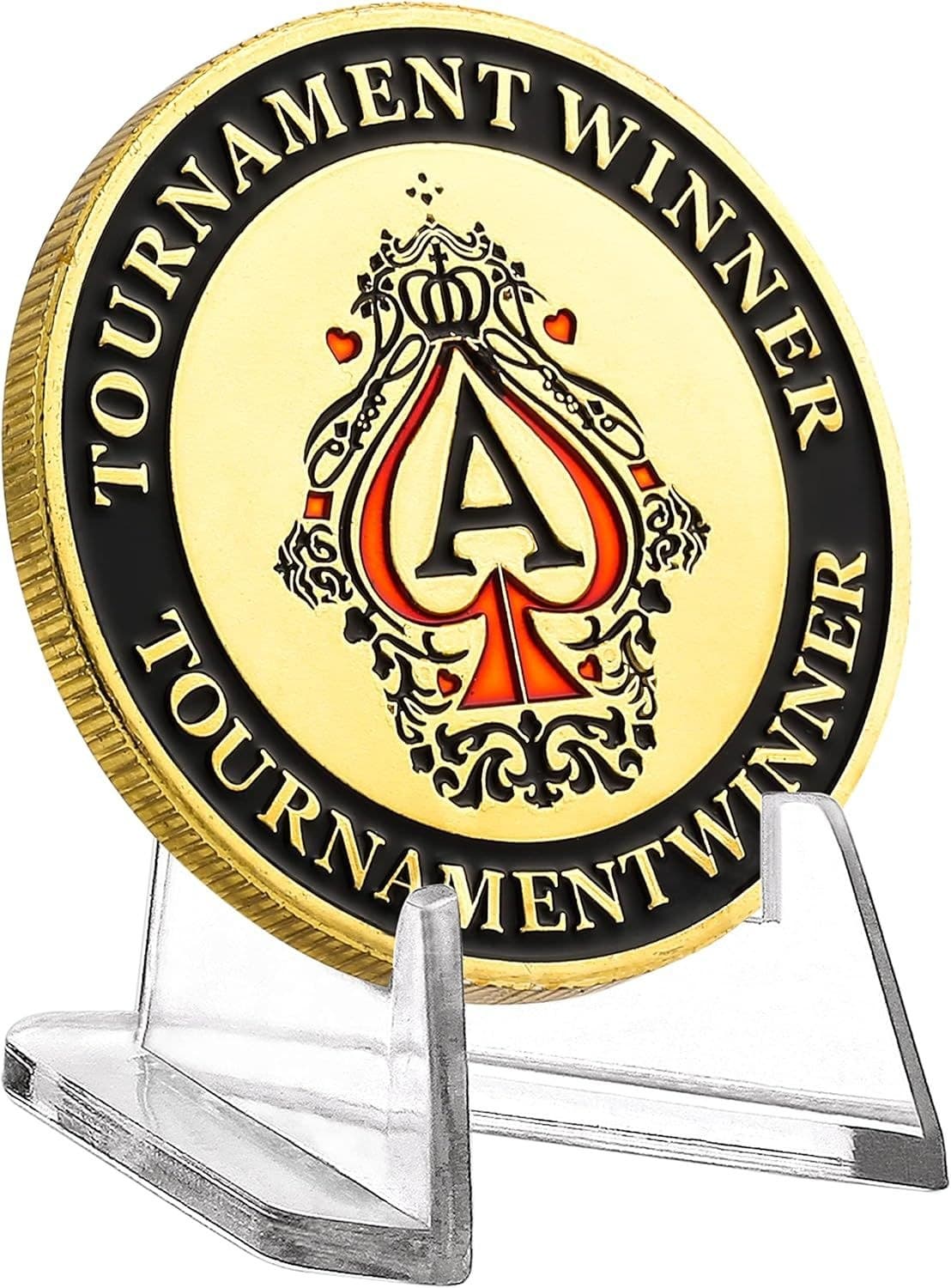 Clear Acrylic Coin Display Stand for Challenge Coins and Medals thumbnail 2