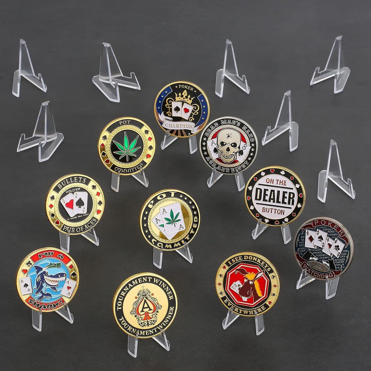 Clear Acrylic Coin Display Stand for Challenge Coins and Medals thumbnail 5
