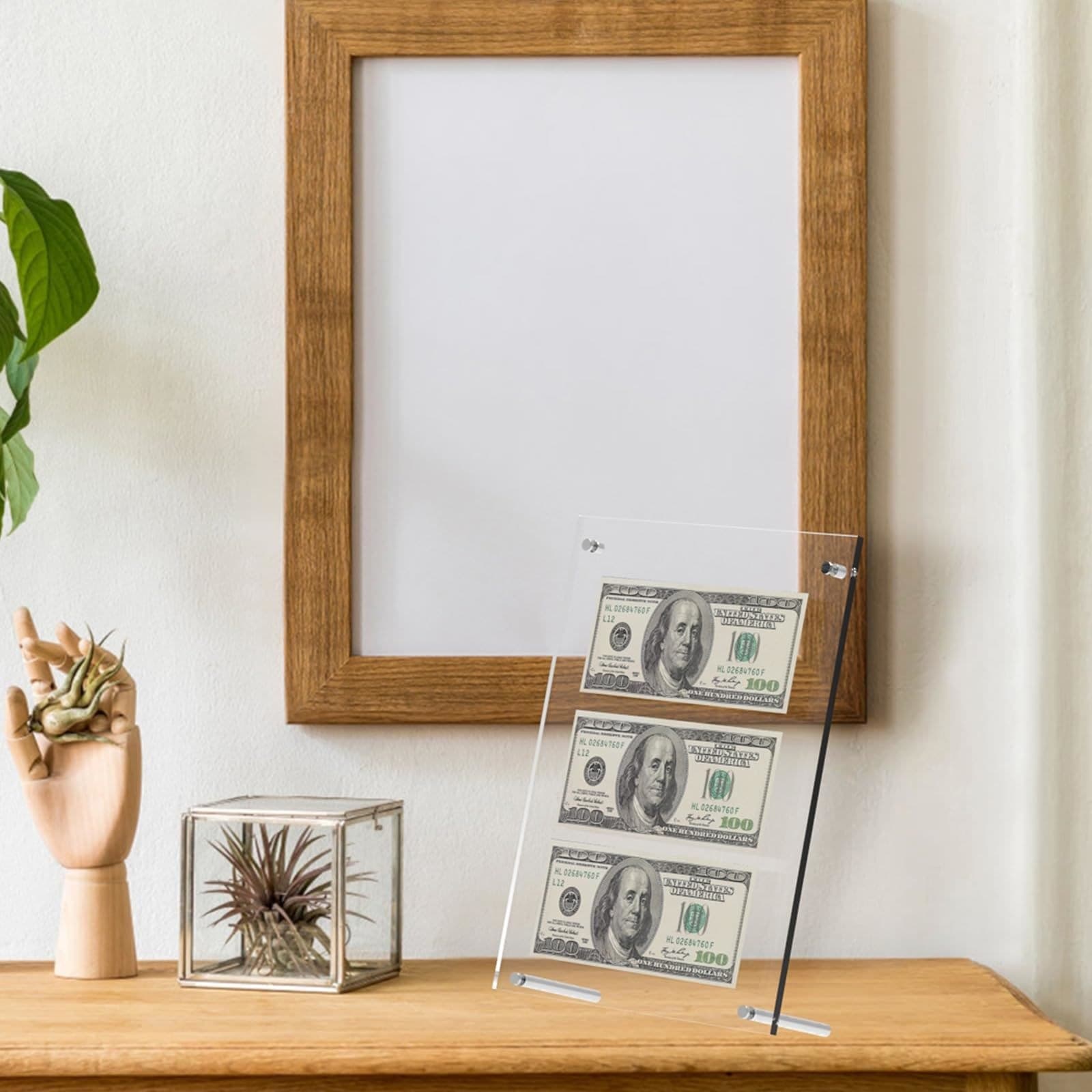 Acrylic Display Frame for Banknotes and Prints, 8.3 x 11.7 in thumbnail 6