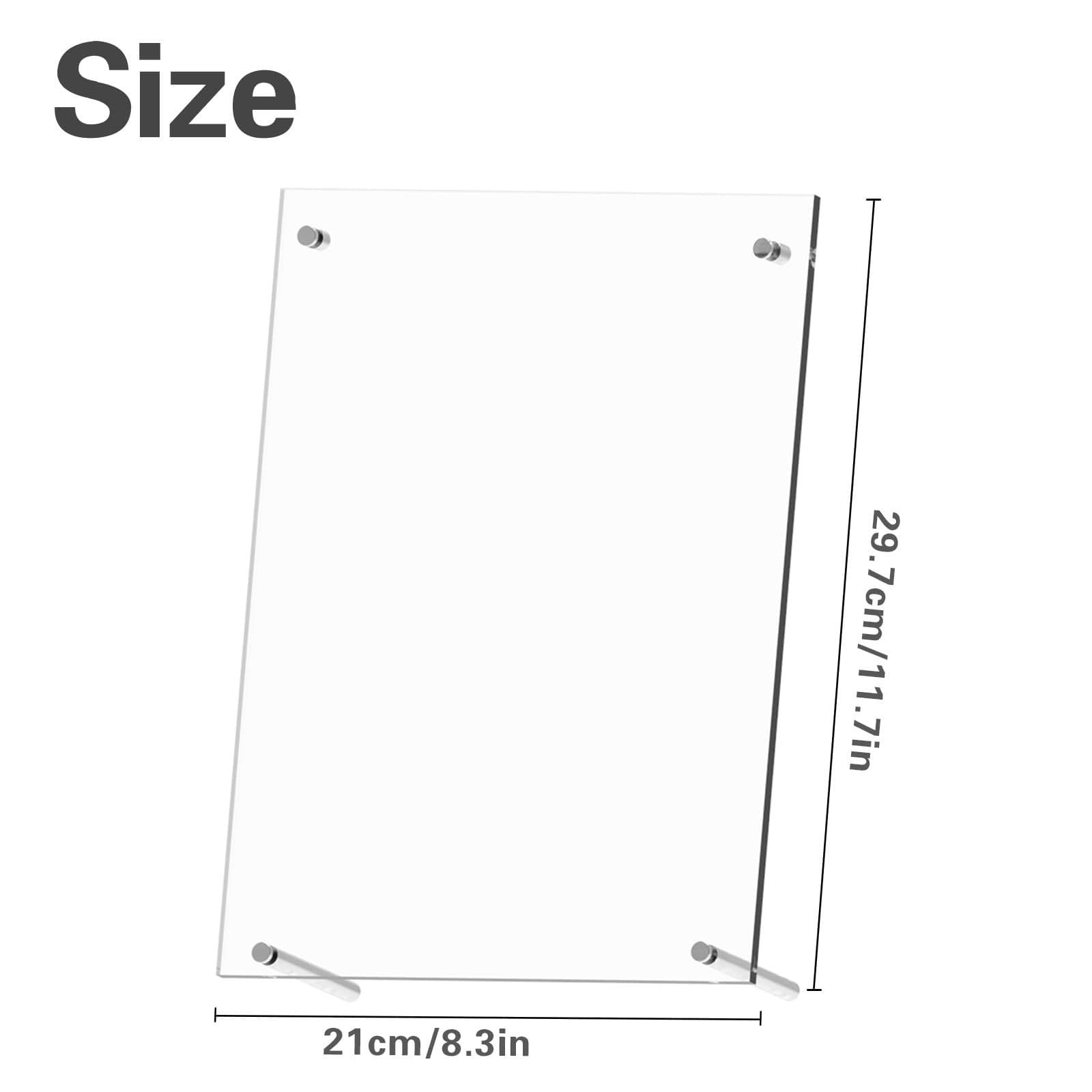 Acrylic Display Frame for Banknotes and Prints, 8.3 x 11.7 in