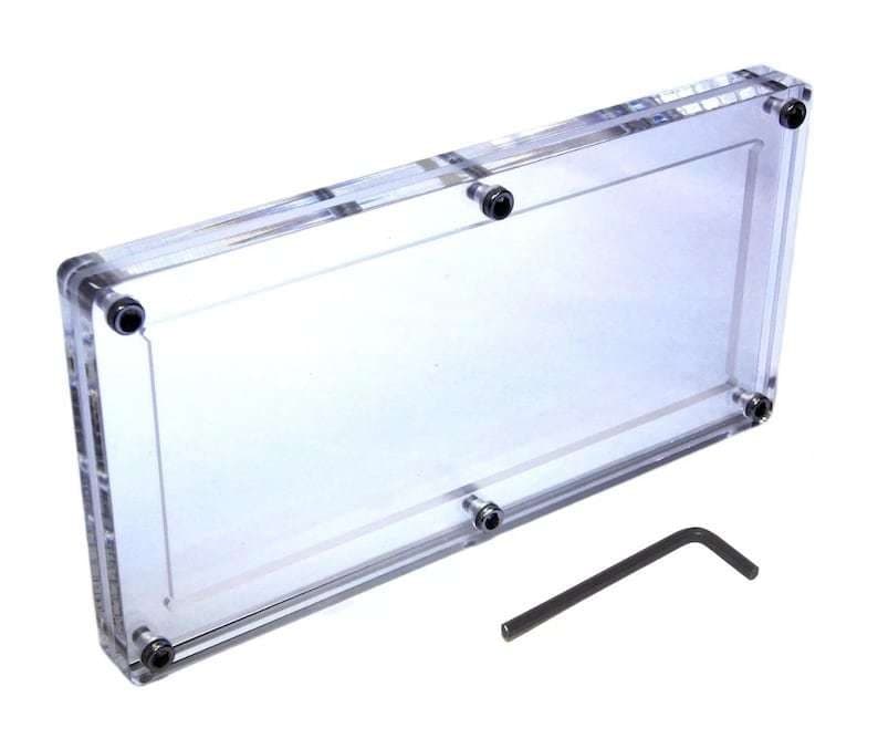 Cell-Cast Acrylic Single Banknote Frame, Screw-Mounted thumbnail 1