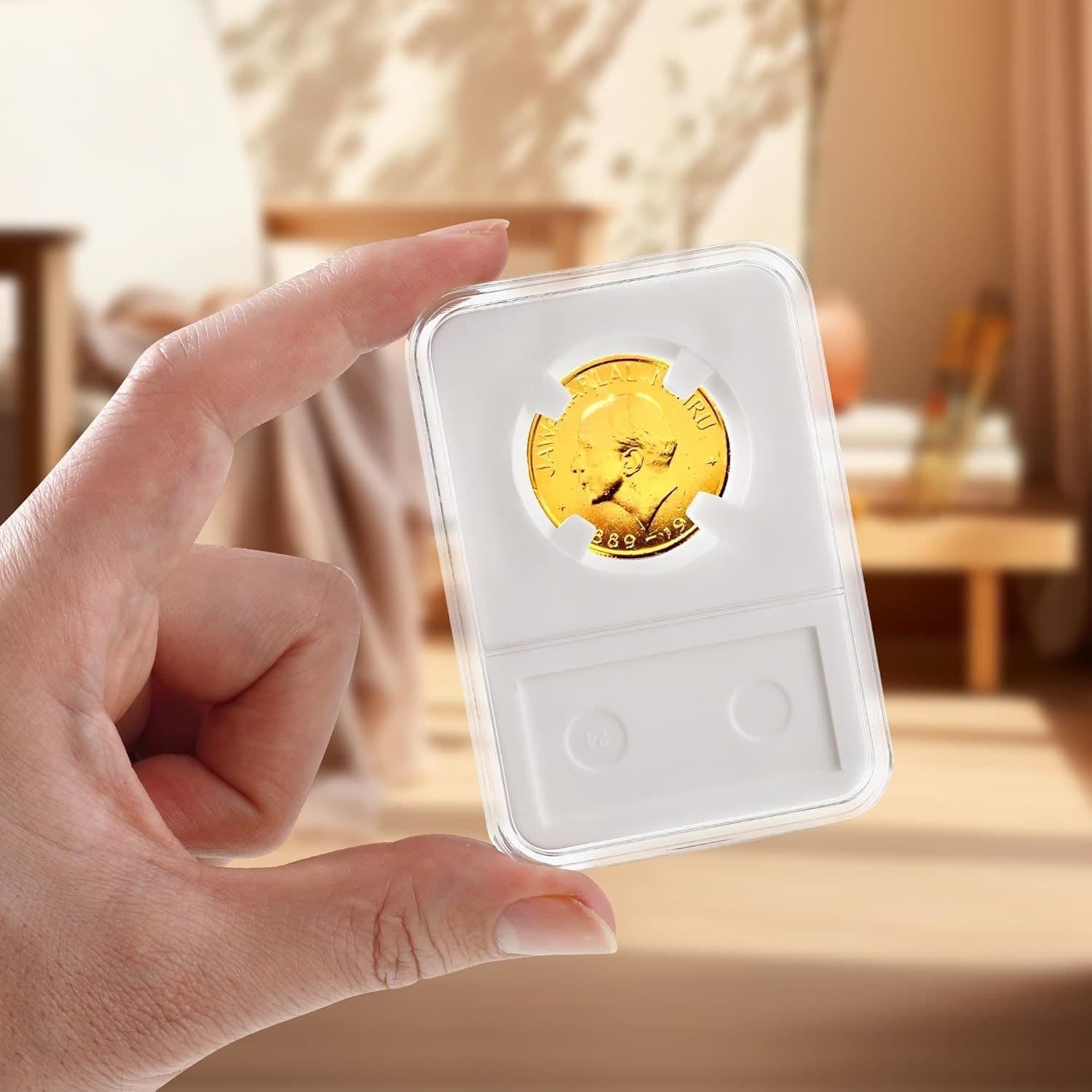 Clear Acrylic Coin Slab Holder for 30 mm Coins 缩略图 3