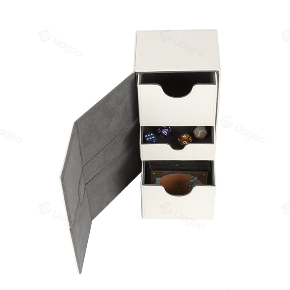 PU Leather Double Deck Box with Dice Holder Drawers 缩略图 2