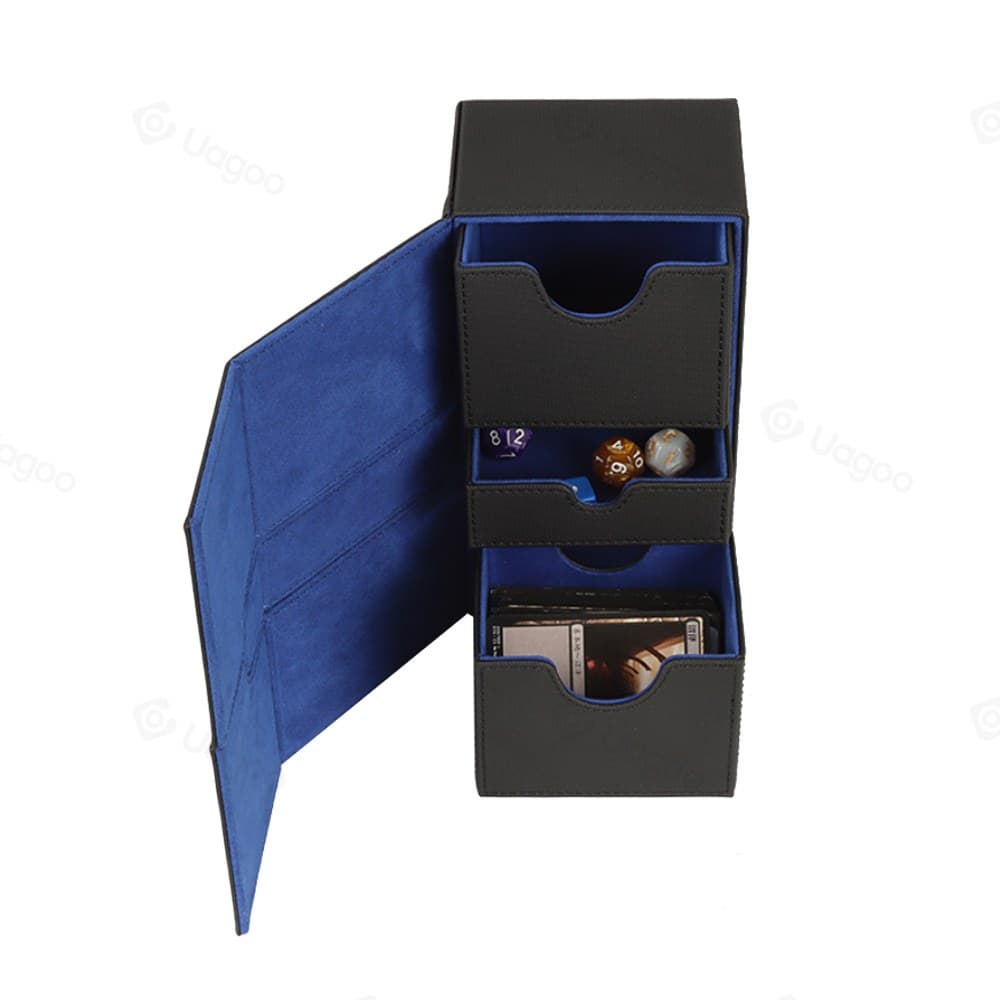 PU Leather Double Deck Box with Dice Holder Drawers 缩略图 1