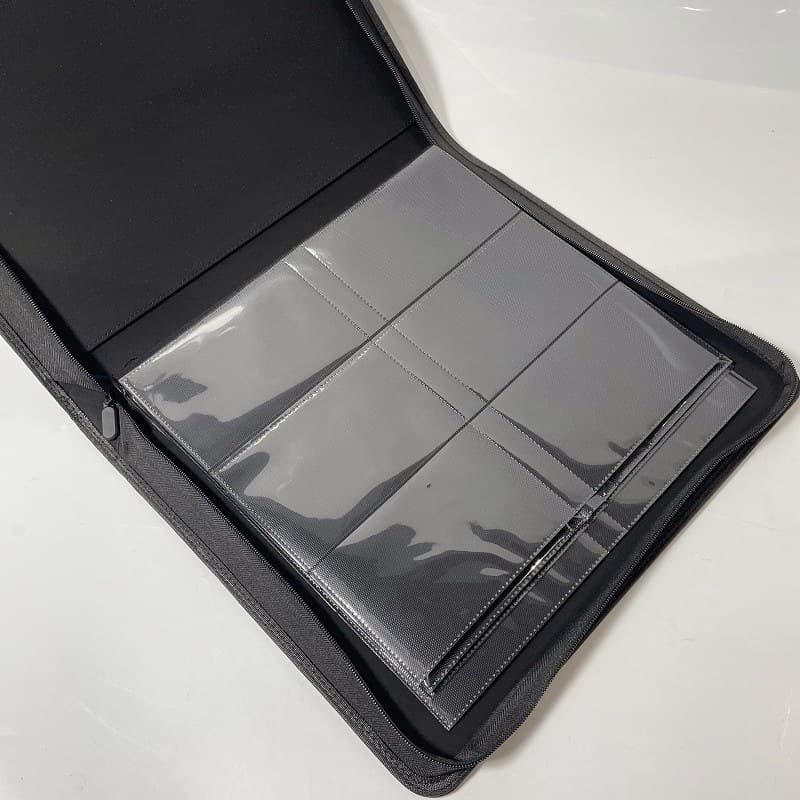 6-Pocket Zip Binder for Graded Card Slabs, PU Leather thumbnail 1