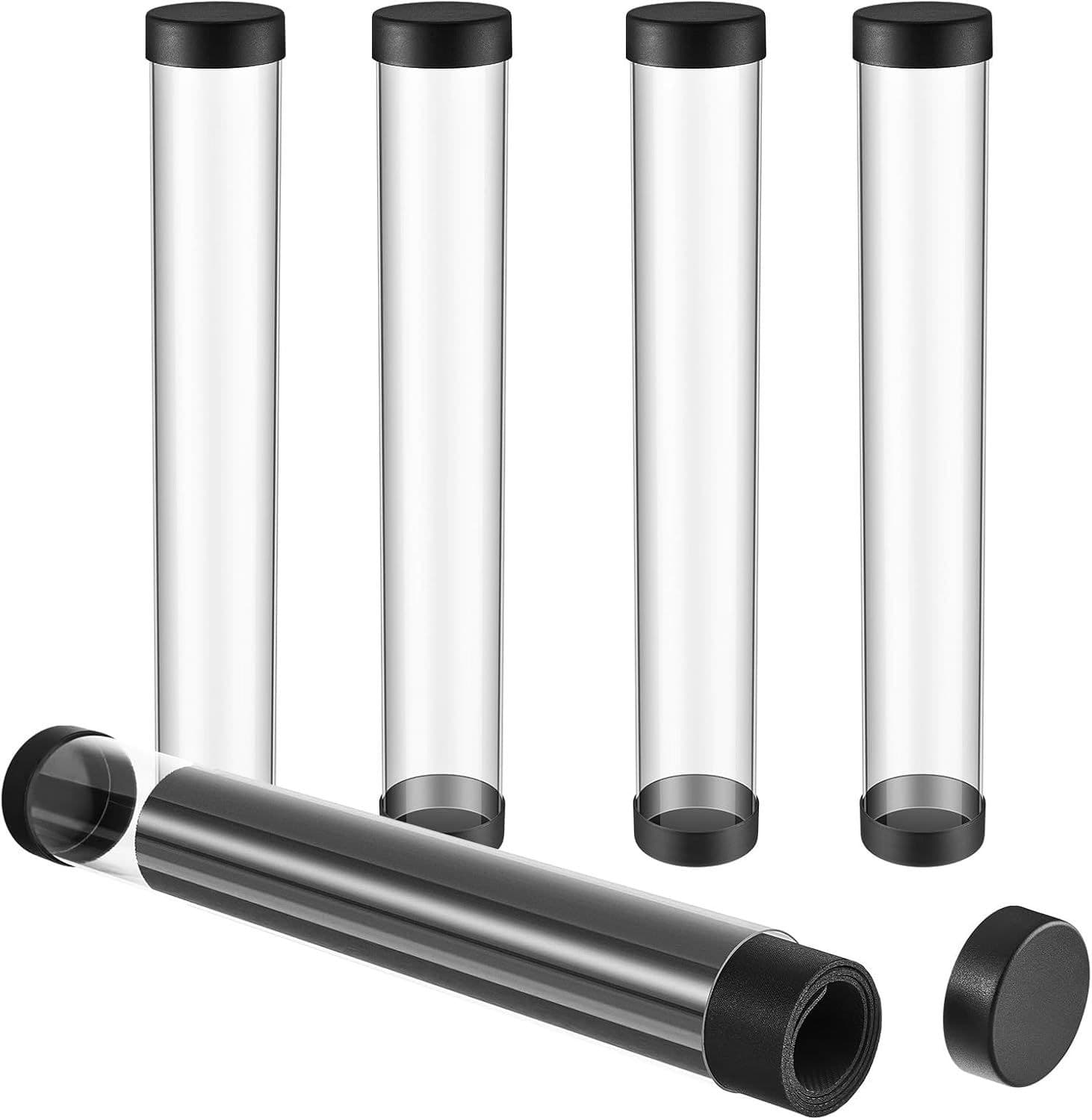Clear Round Playmat Tubes with Removable Caps, 16.1 in, 2-Pack thumbnail 3