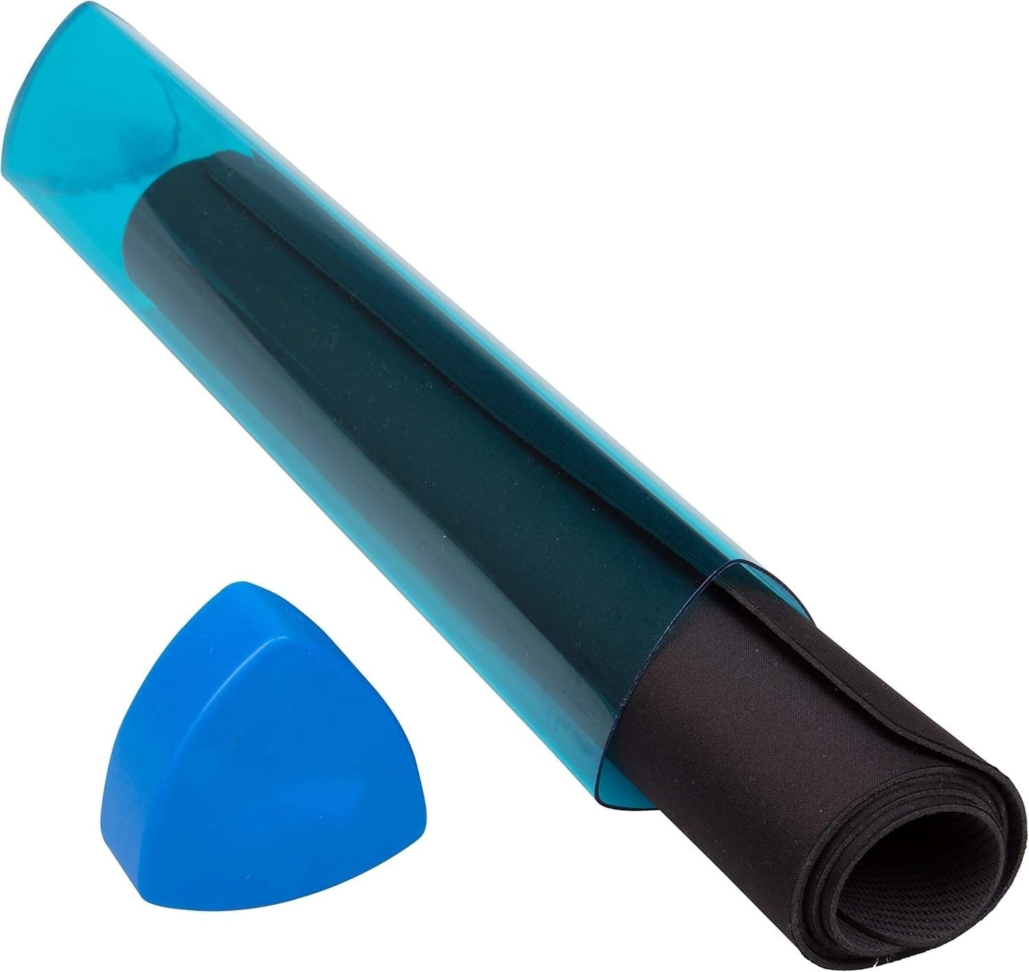 Triangular Prism Playmat Tube, 14.5 in, Clear with Cap thumbnail 2