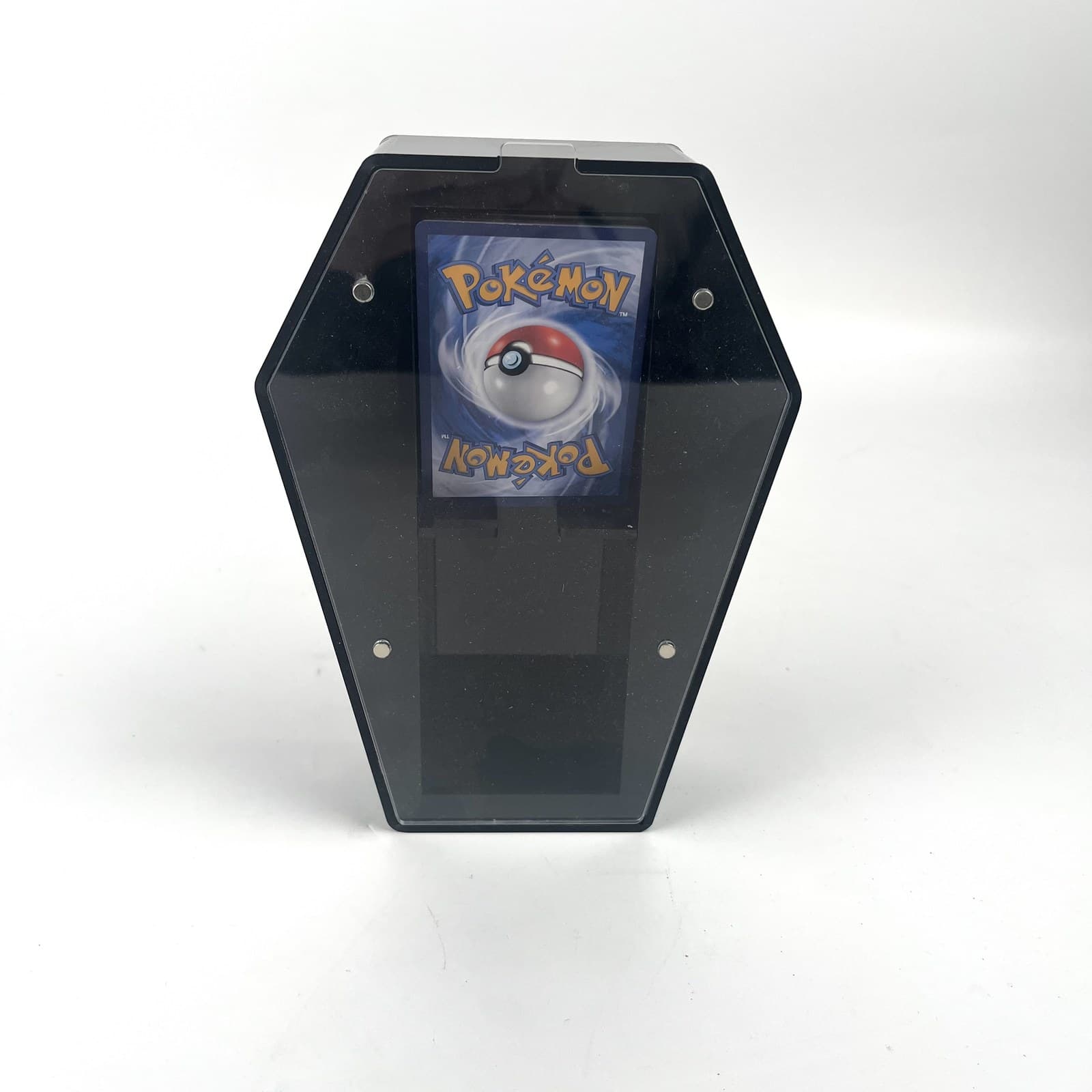 Acrylic Coffin-Shape Deck Box with Magnetic Lid thumbnail 2