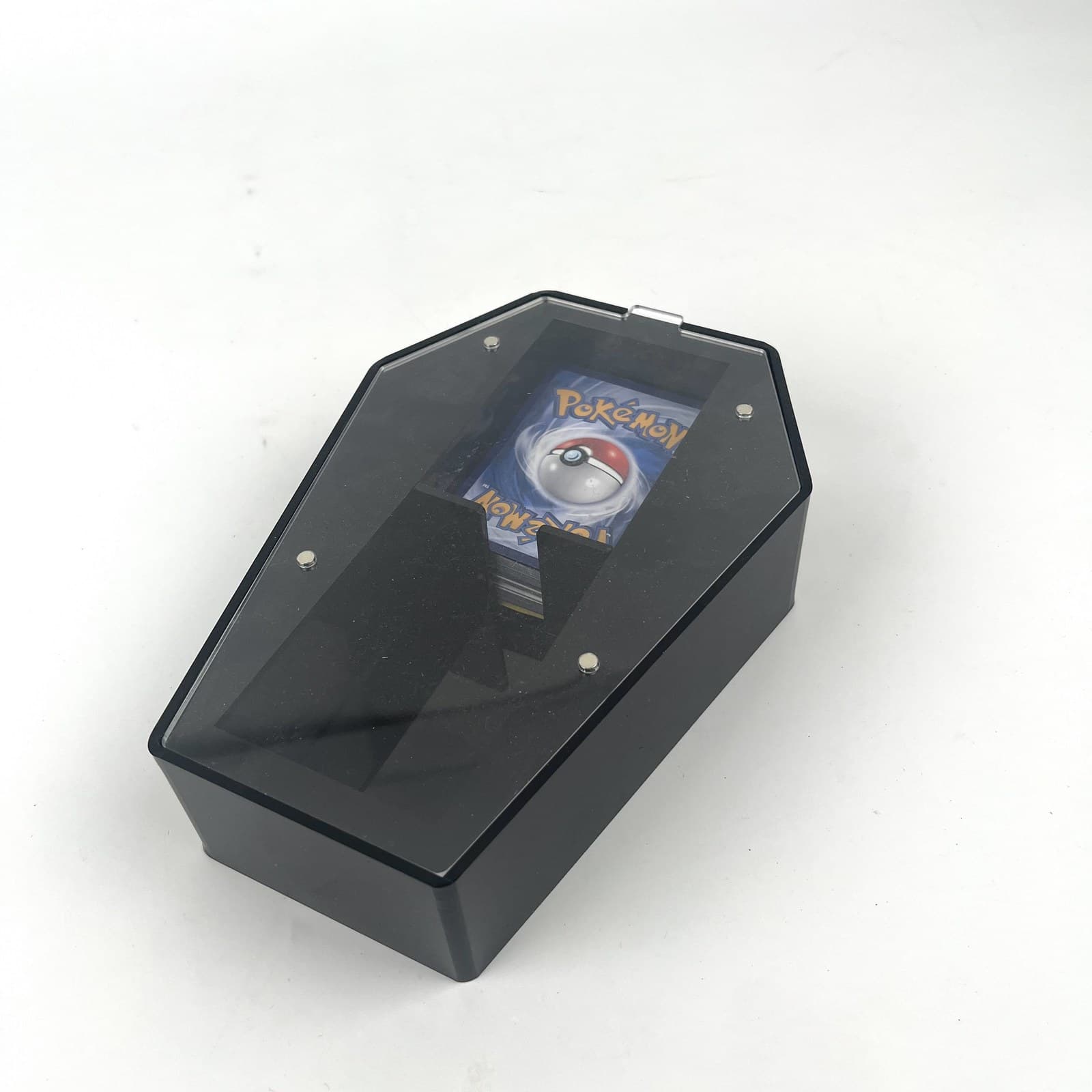 Acrylic Coffin-Shape Deck Box with Magnetic Lid thumbnail 3