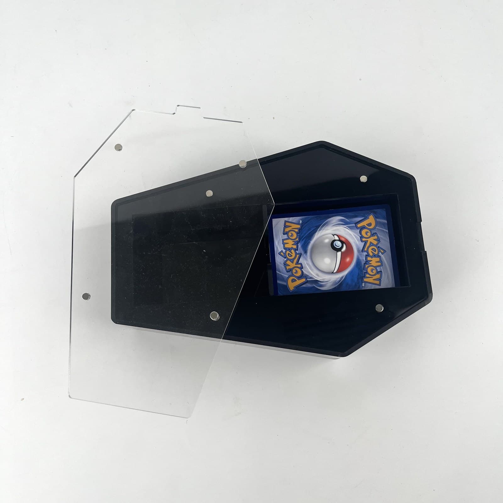 Acrylic Coffin-Shape Deck Box with Magnetic Lid thumbnail 5