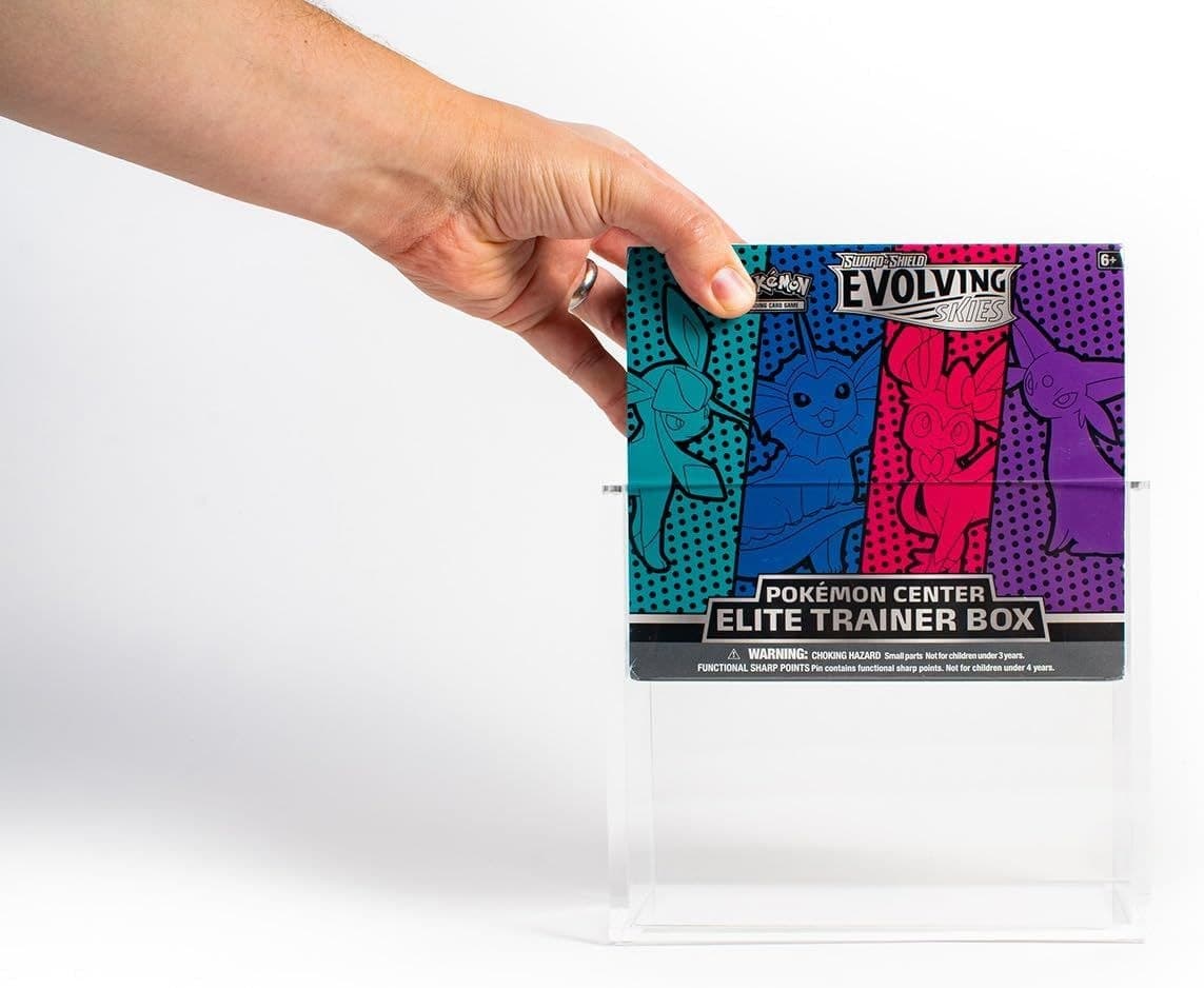 UV-Resistant Acrylic Display Case with Magnetic Lid, Compatible with Pokémon Elite Trainer Box thumbnail 4