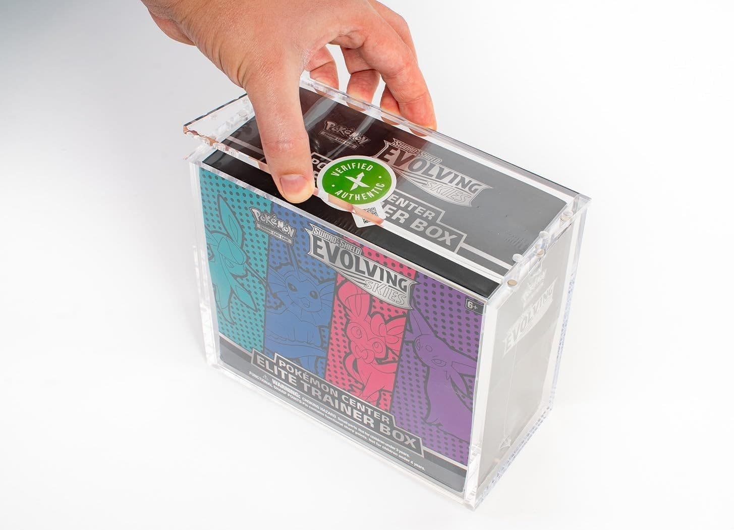 UV-Resistant Acrylic Display Case with Magnetic Lid, Compatible with Pokémon Elite Trainer Box thumbnail 5