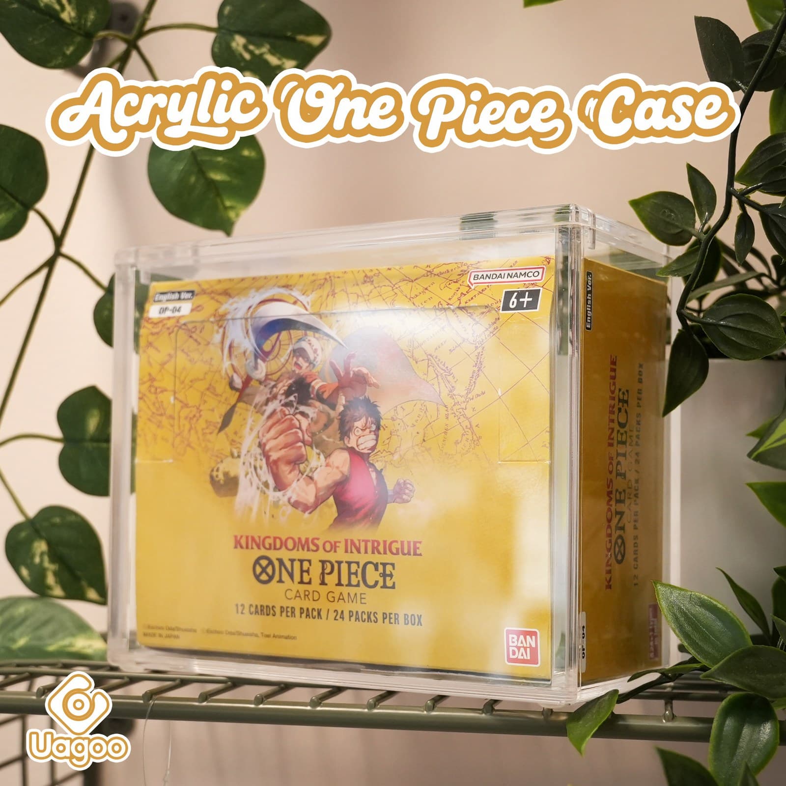 Acrylic Magnetic Booster Box Case, Compatible with One Piece English OP-04 and Newer Boxes thumbnail 2