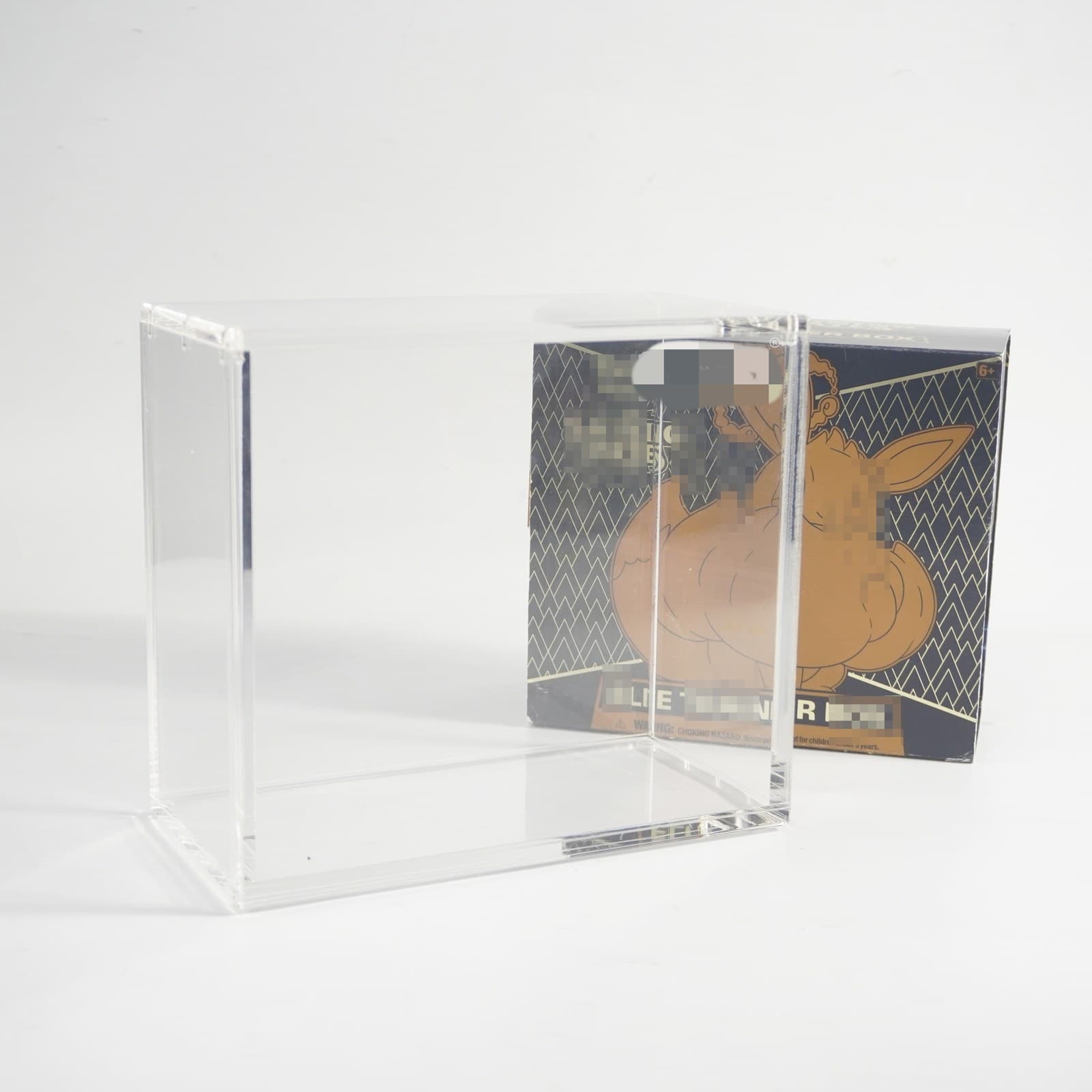 Clear Acrylic Display Case with Magnetic Lid, Compatible with Pokémon Elite Trainer Box thumbnail 1