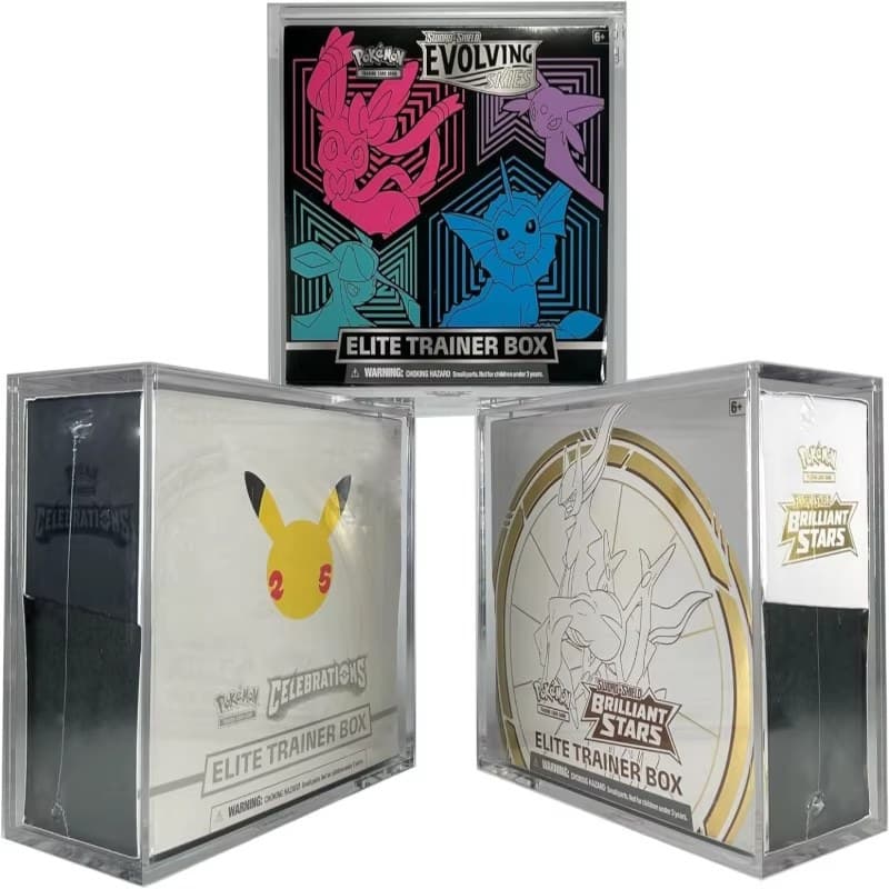 Acrylic Storage Display Box with Magnetic Top, Compatible with Pokémon Elite Trainer Box thumbnail 5